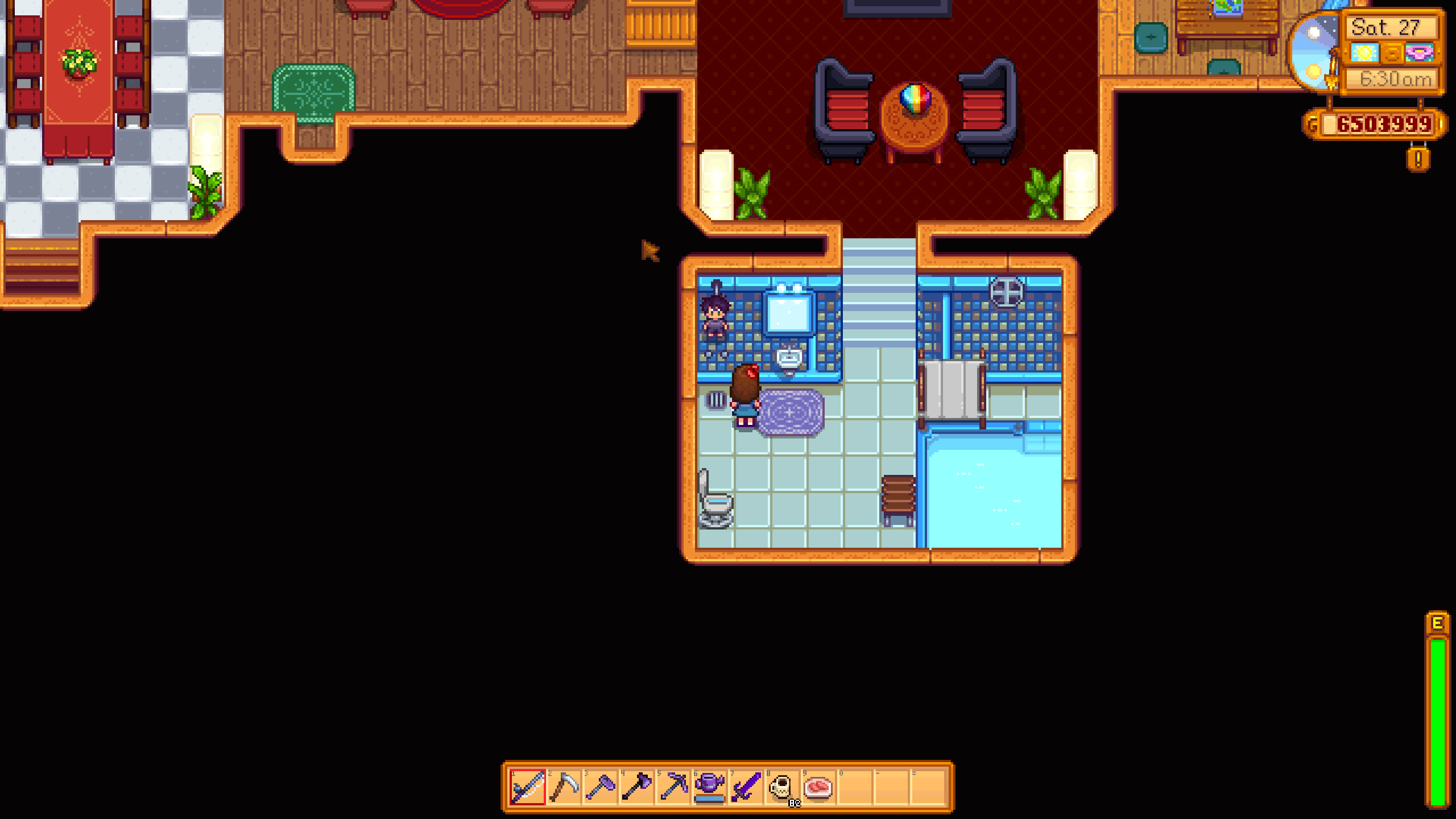 Just trying out a new bathroom mod for the farmhouse and OH GOD