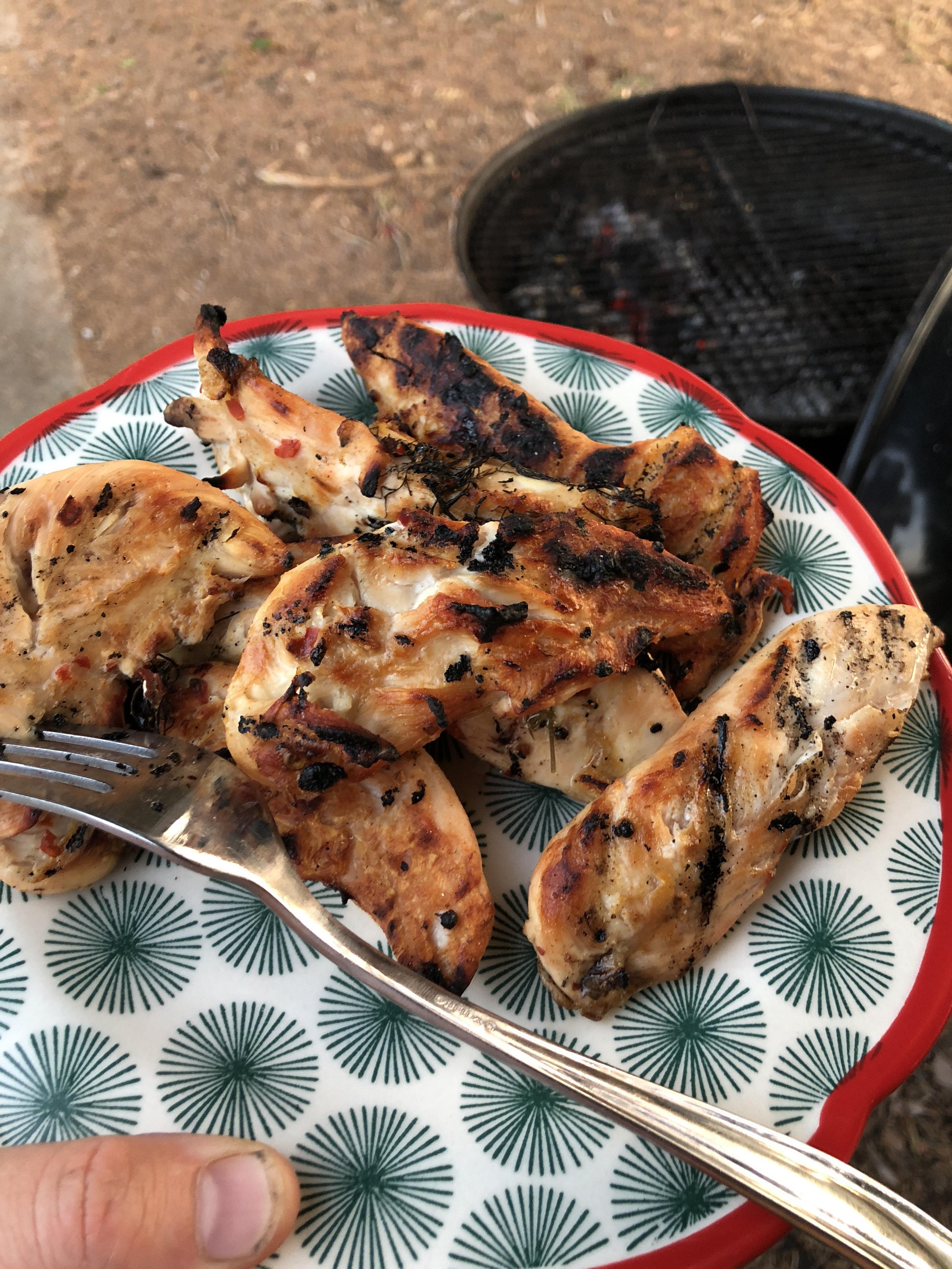 Chicken marinated in fermented brine! Sorry I don’t know how to add to