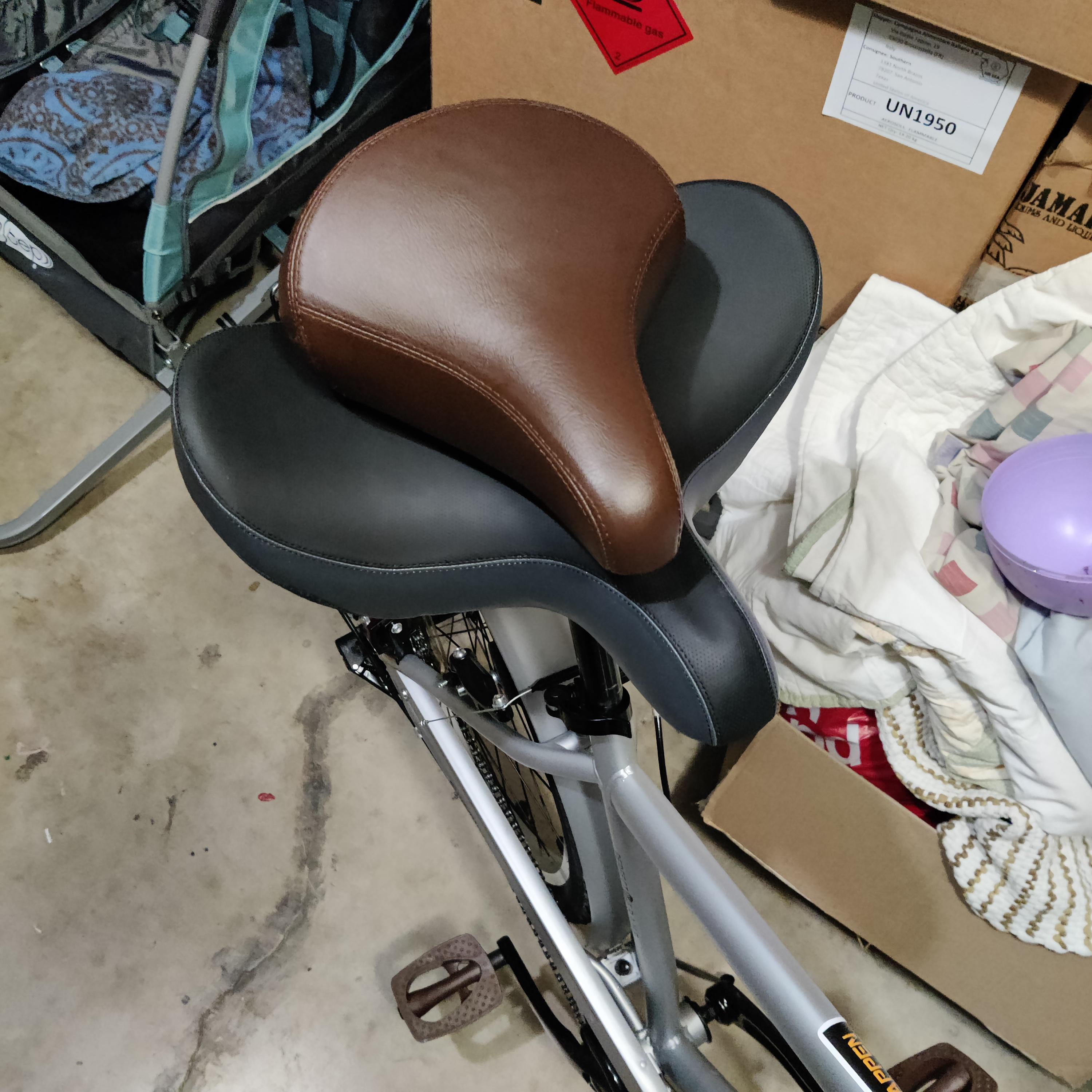 This absolute unit of a bicycle seat. So called "oversized bike seat