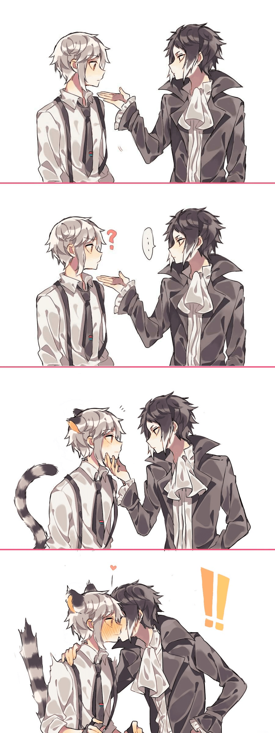 Wholesome neko kiss wholesomeanimemes