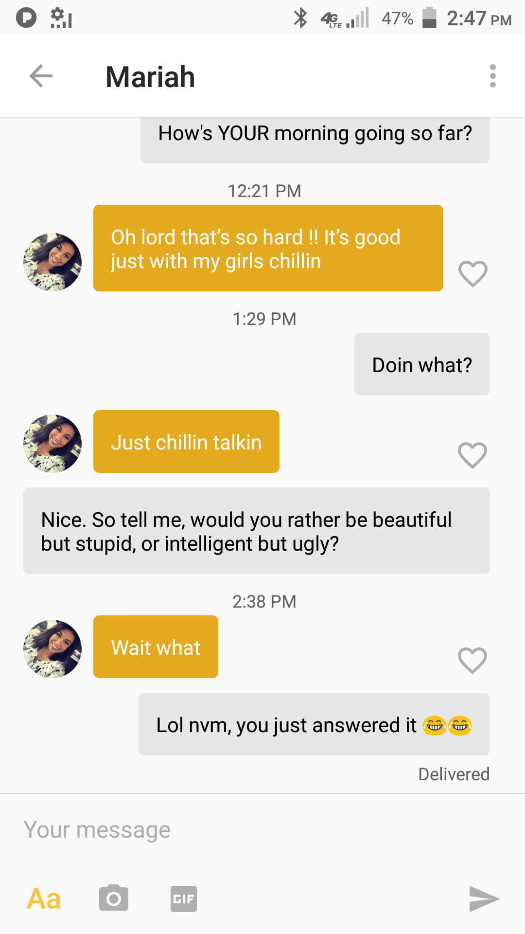 Would you rather..... r/Tinder