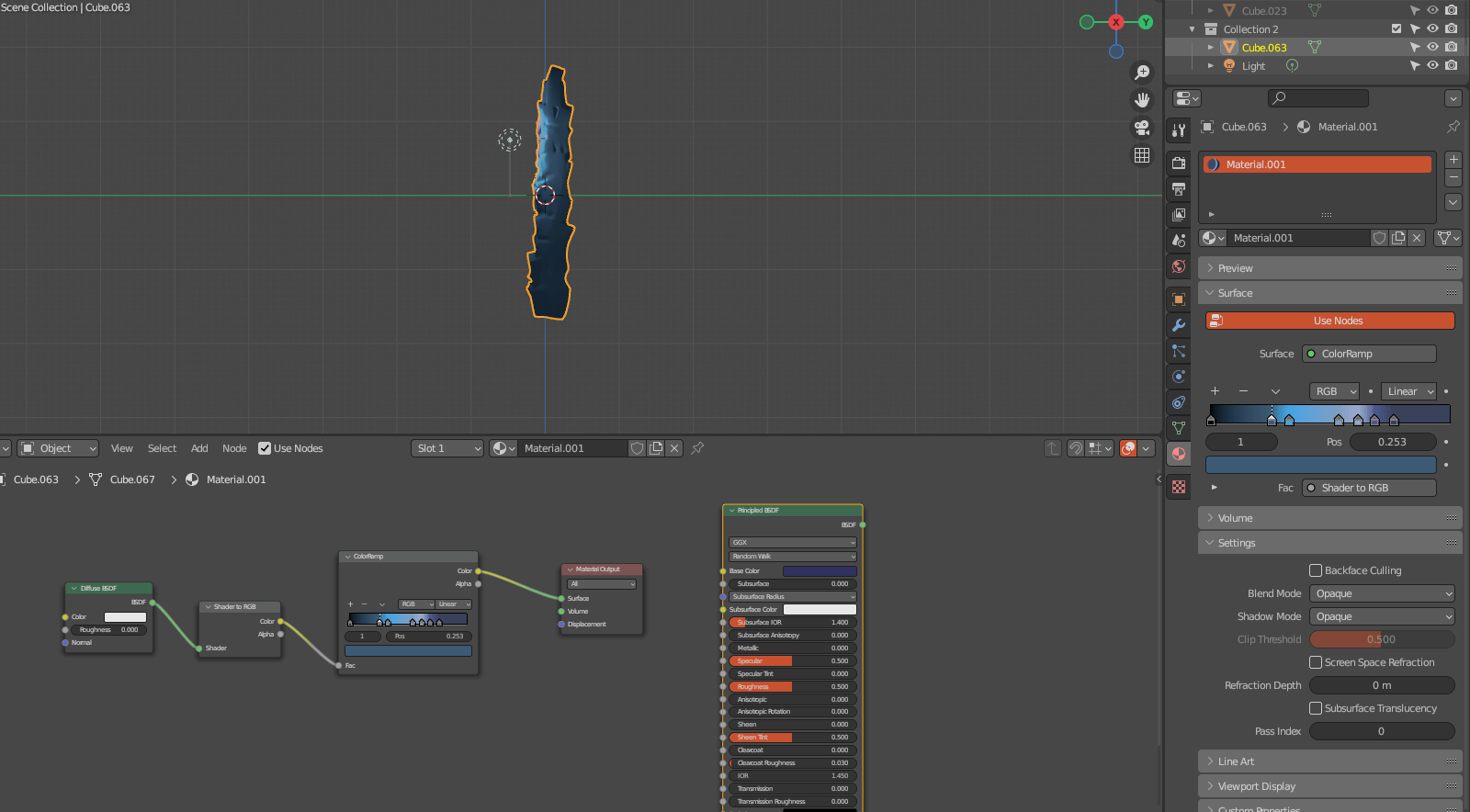 Is there a way to transfer my material to unity from blender? the