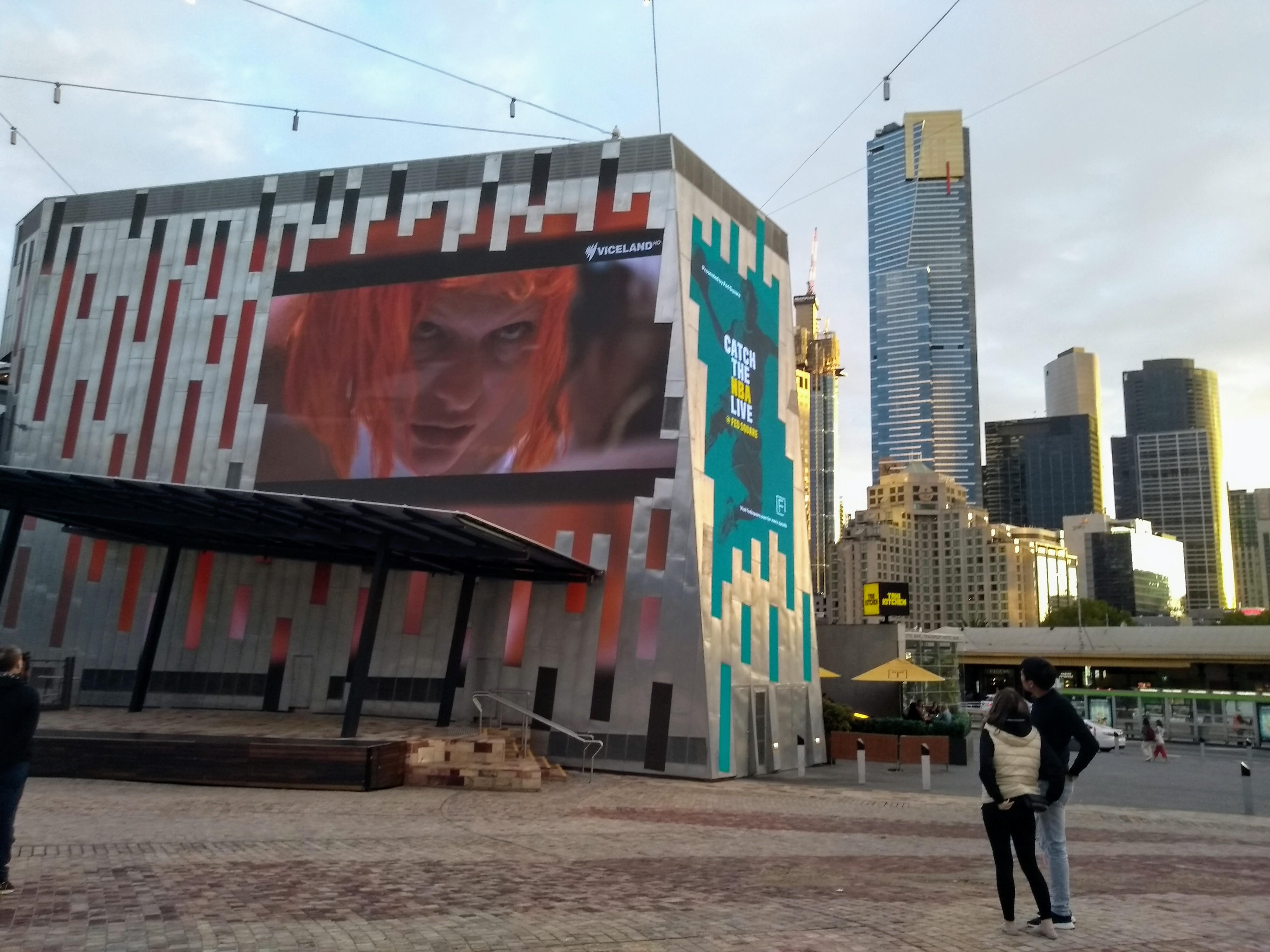 Fifth Element playing at Fed Square r/melbourne