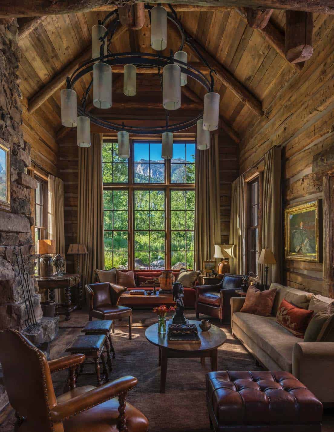 Rustic Mountain Home Located in Teton Valley, Wyoming [1104x1428] r