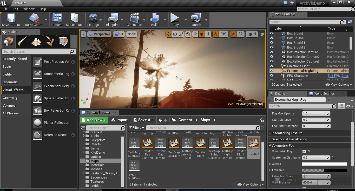 UE4 volumetric fog! unrealengine