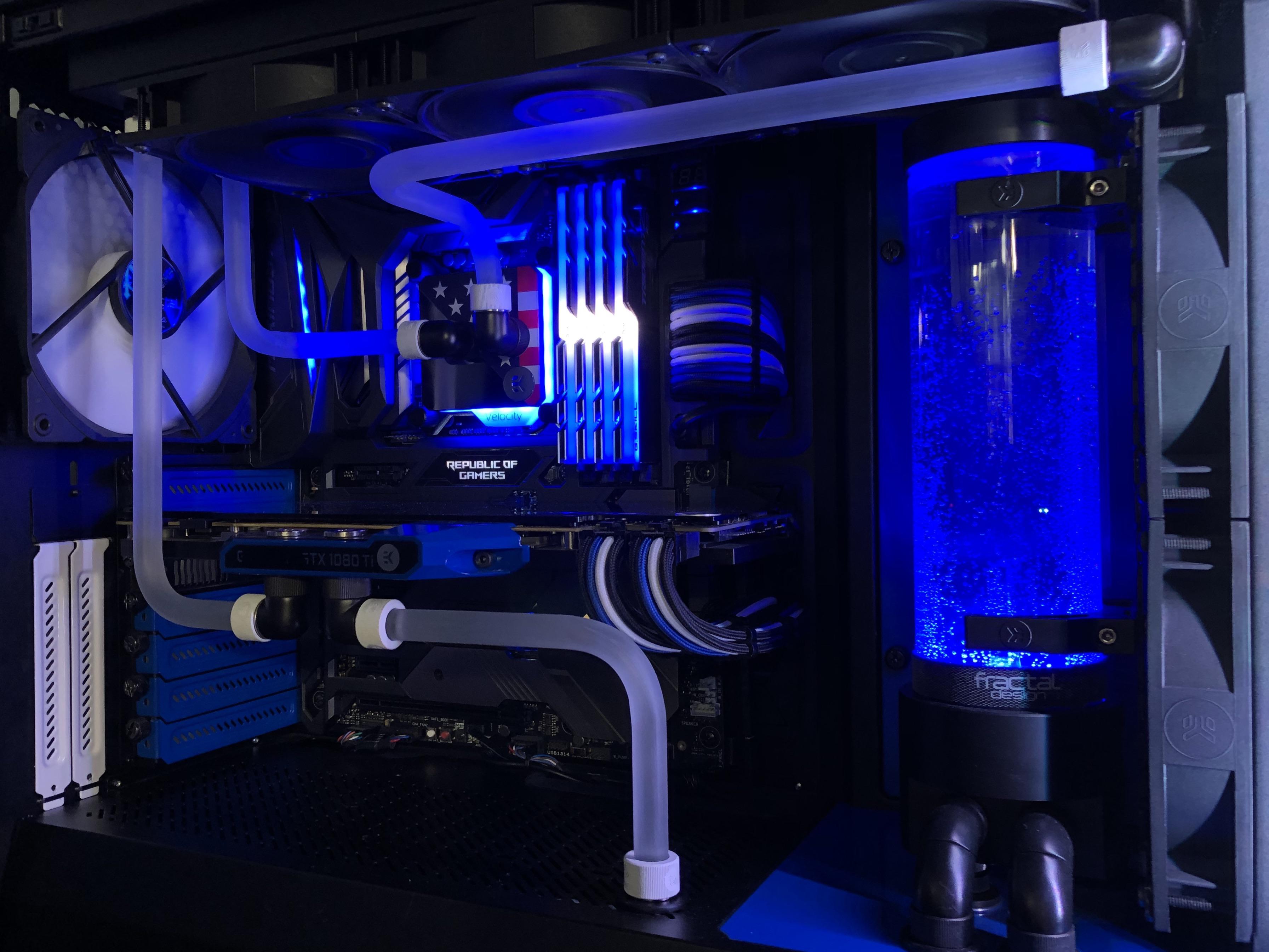 New CPU block and frosted tubing. How’s it look? r/watercooling