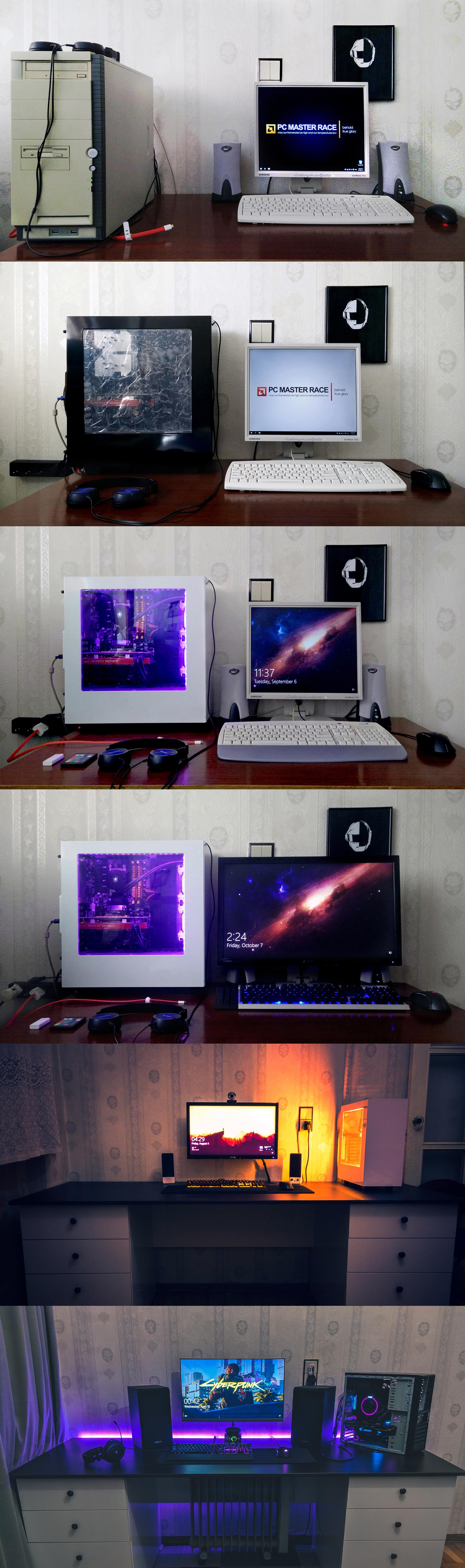 My PC setup evolution over last three years pcmasterrace