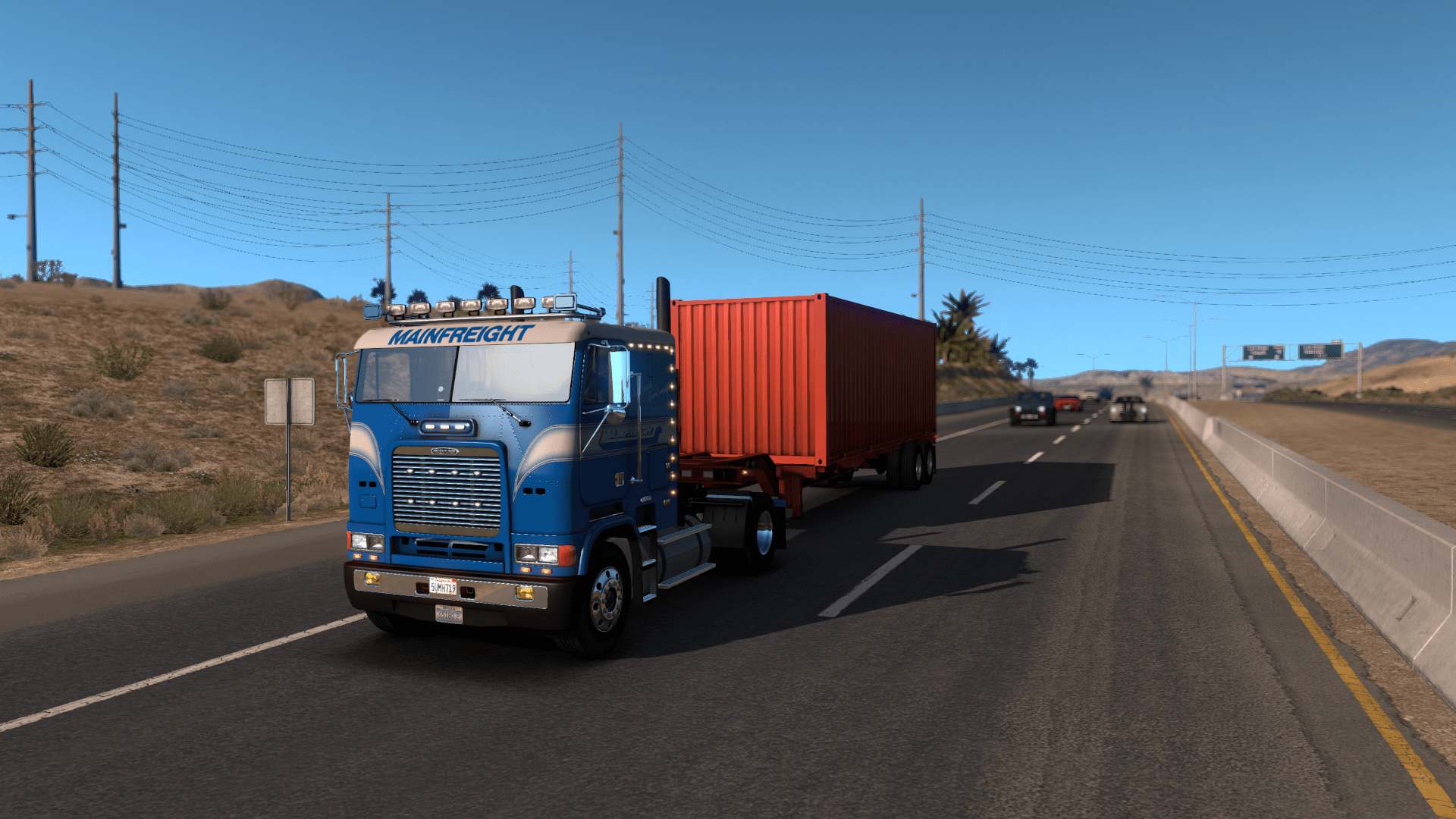 My first rig in ATS Classic Freightliner Cabover sporting a local NZ