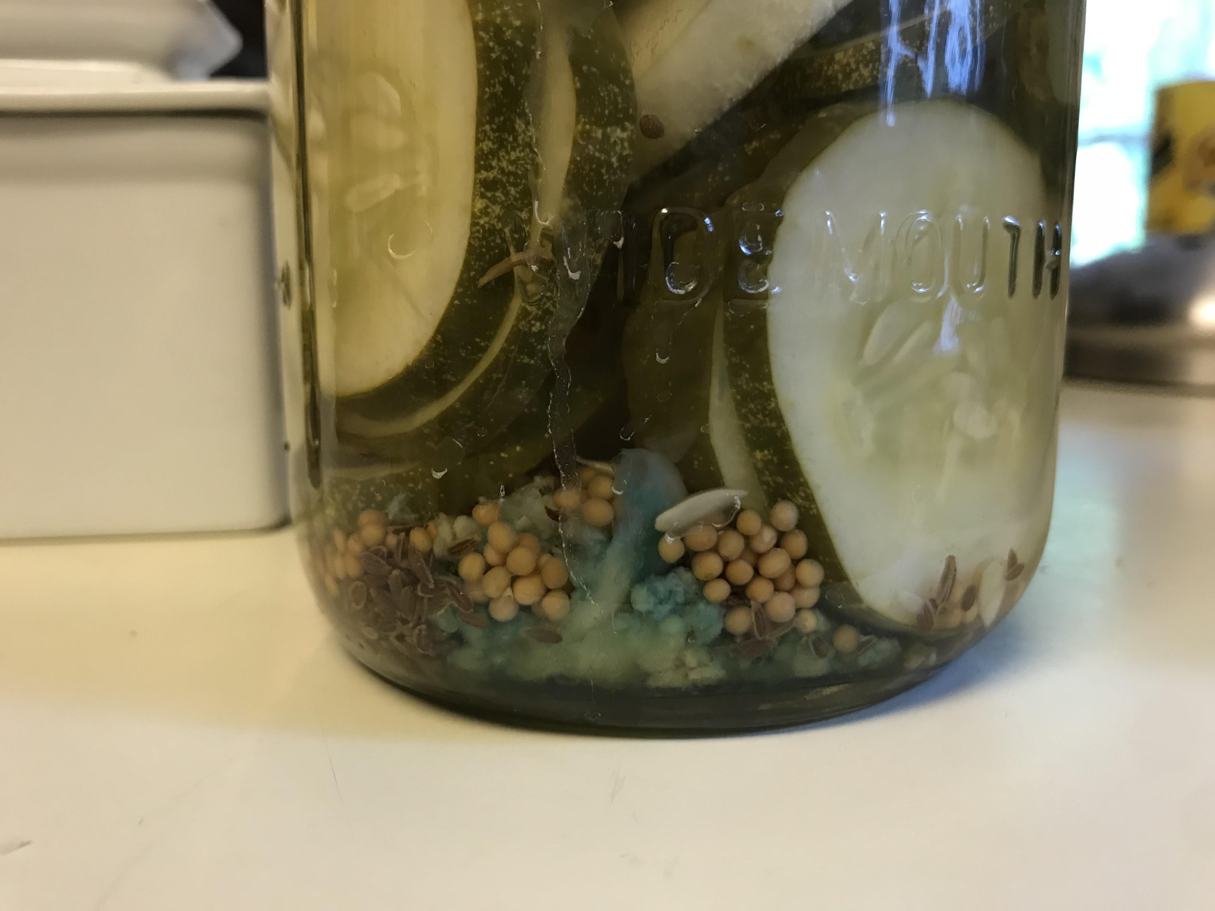 Garlic turned blue while making pickles Canning
