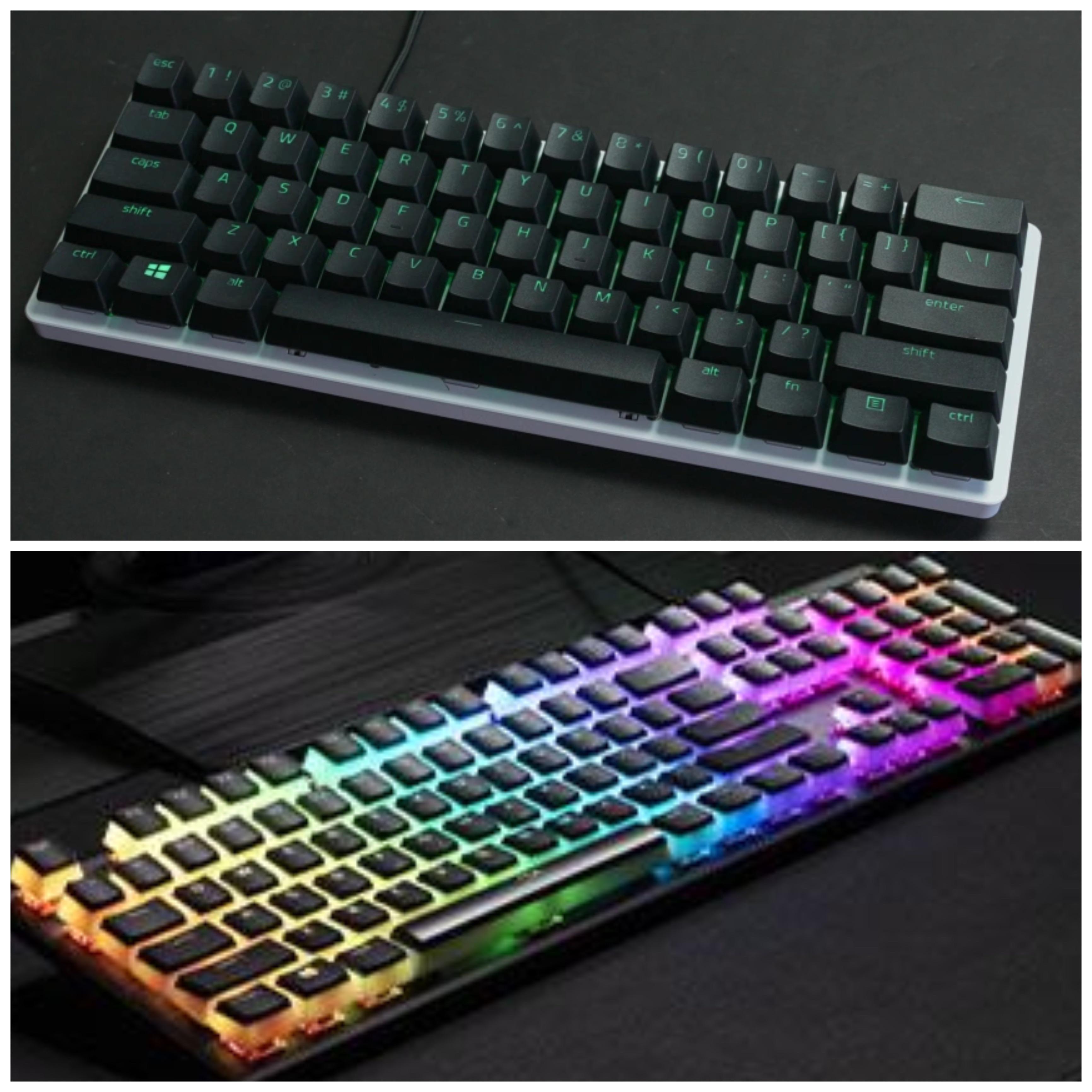 Razer phantom ABS and HyperX Pudding PBT keycaps does anyone have a