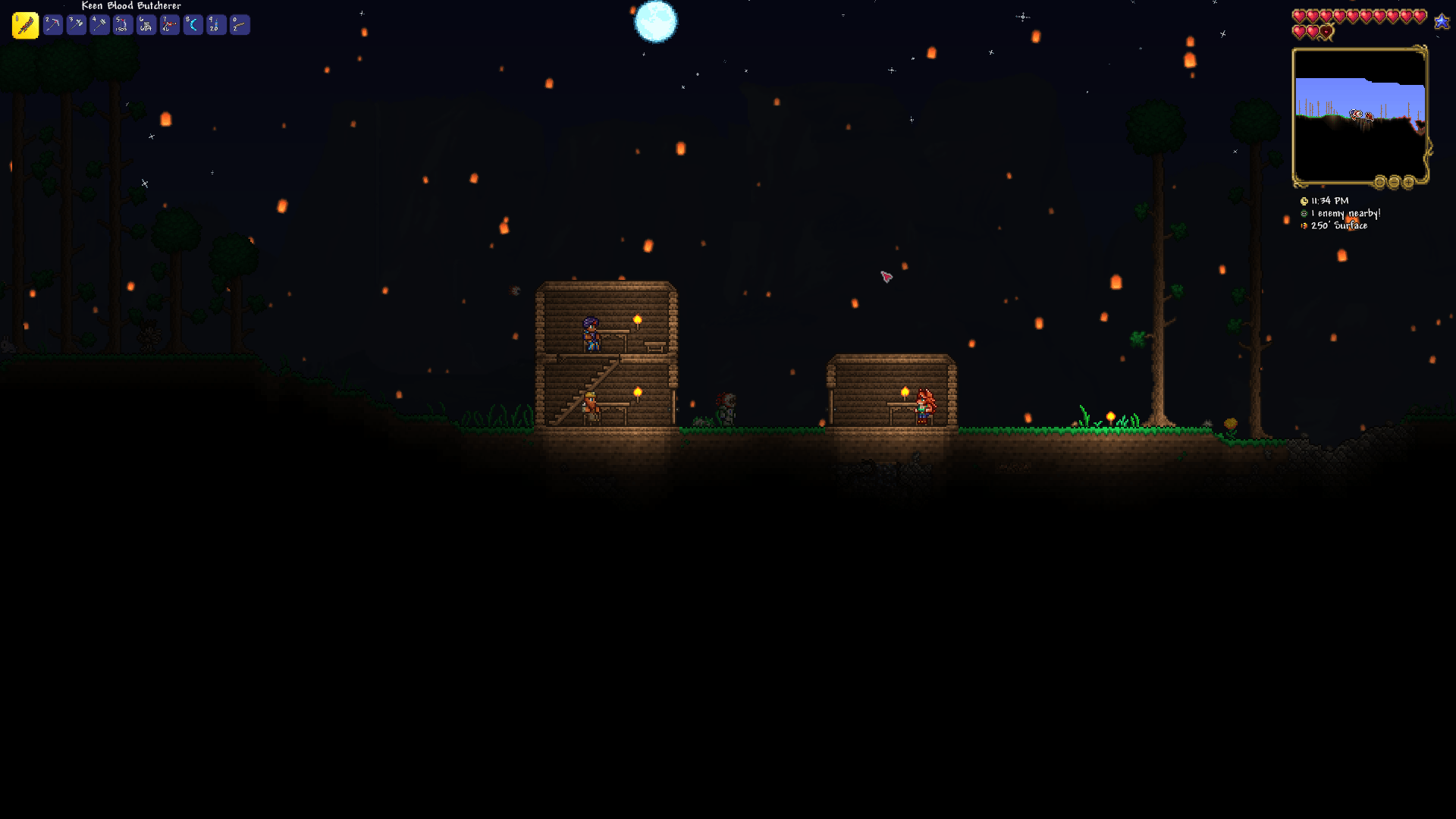 I got a lamp night, meteor shower AND a full moon at the same time! r