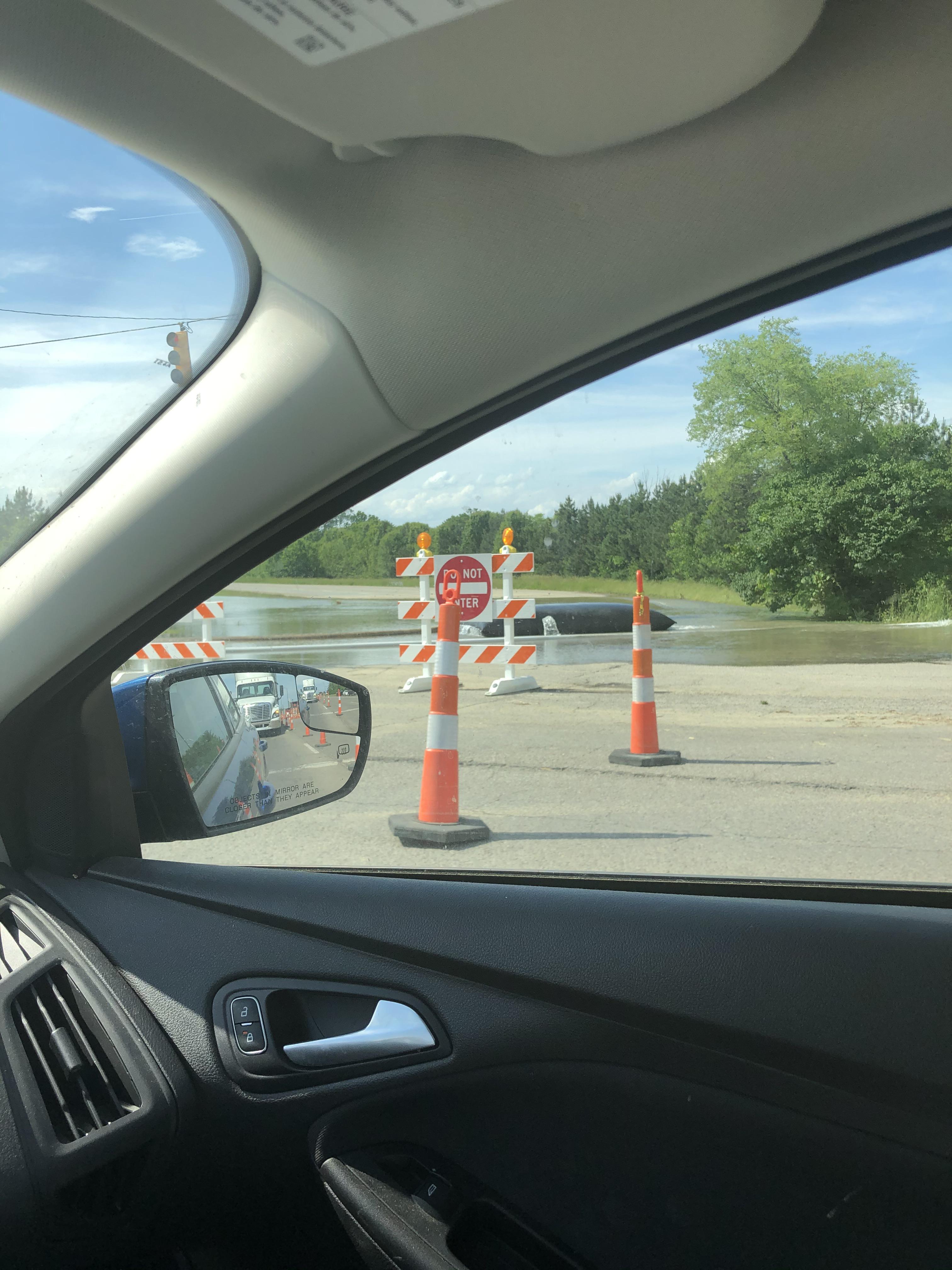 270 ramp on Morse rd closed another water main break Traffic is backed