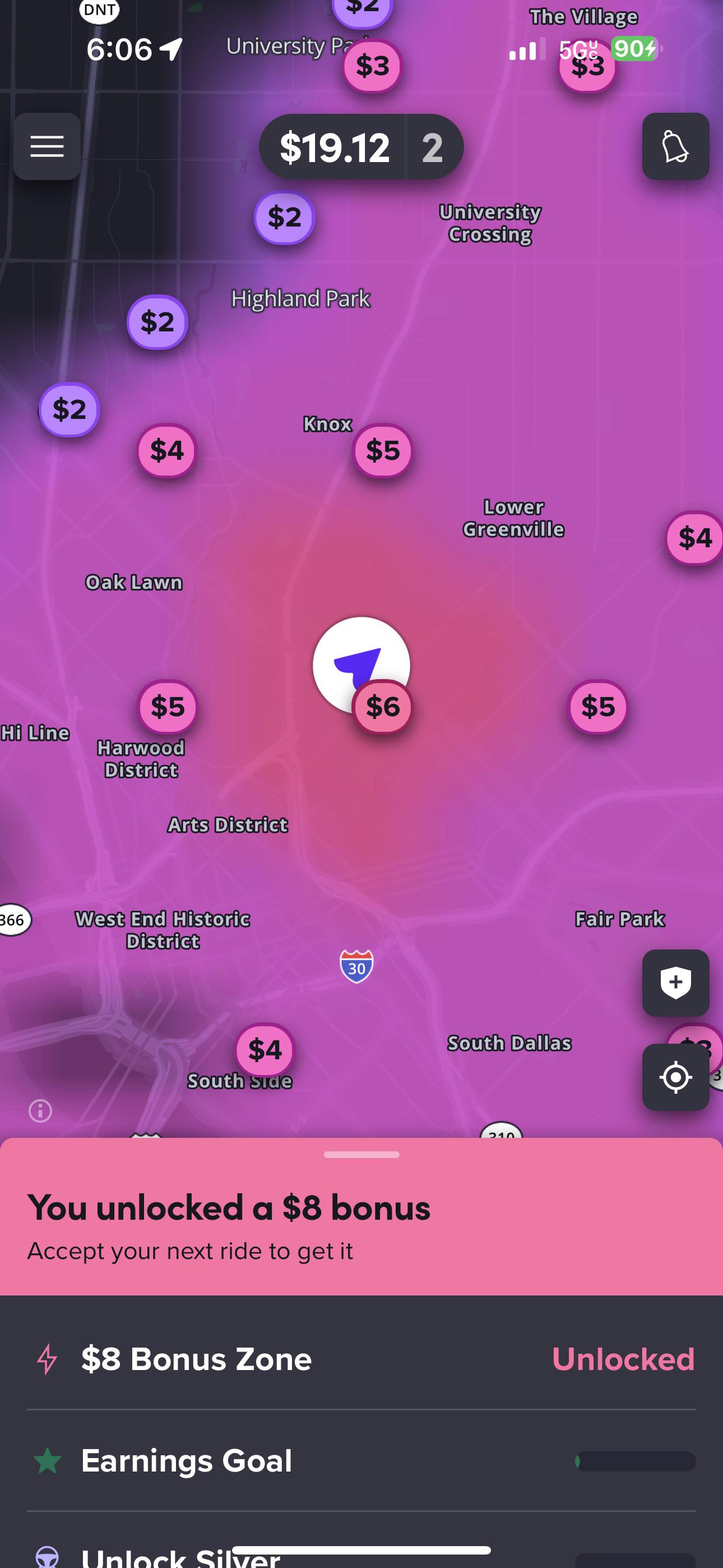 So bored, sitting here with no rides. I live here and just turn app on