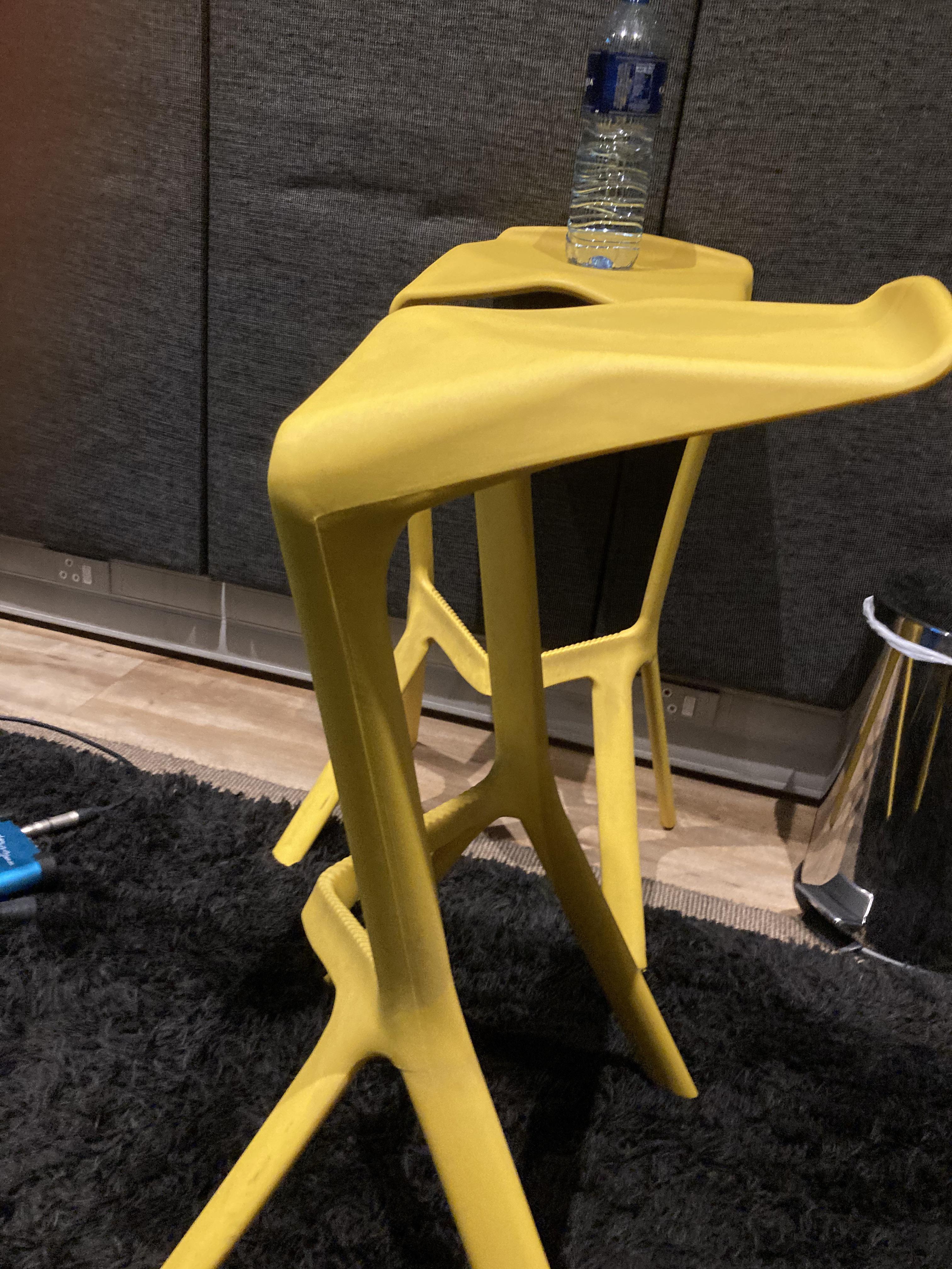 The chairs at work are slanted because they don’t want us to sit for