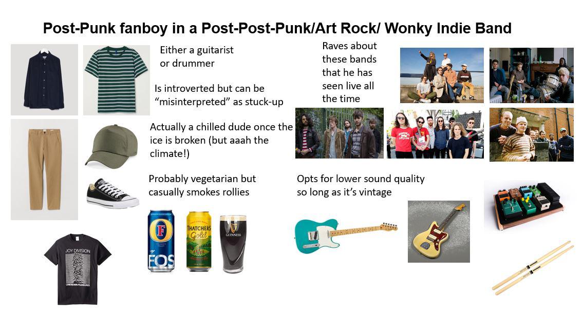 PostPunk fanboy in a PostPostPunk/Art Rock/Wonky Indie Band r