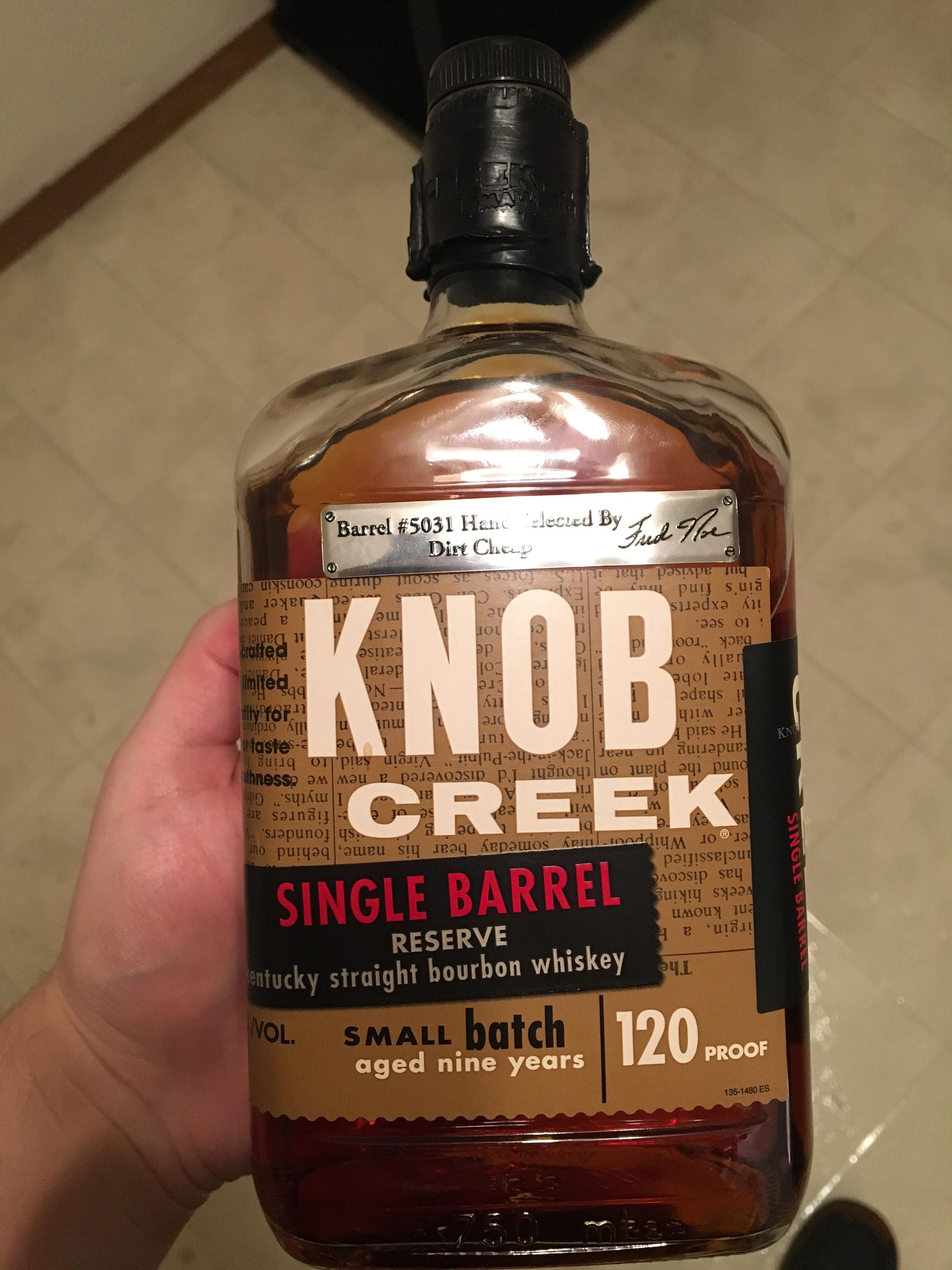 Knob Creek Single Barrel Review Dirt Cheap Store Pick r/bourbon