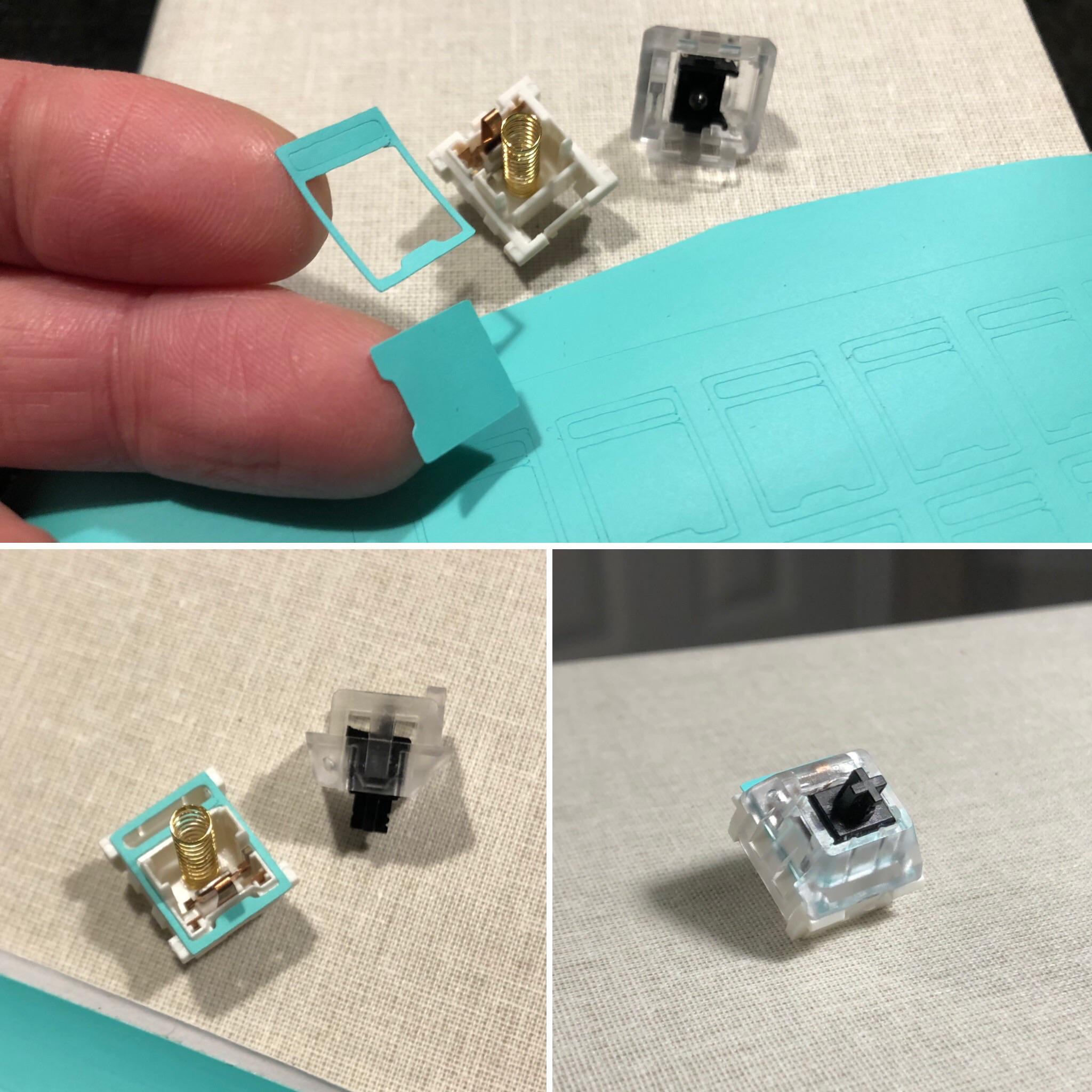 Made my own switch films r/MechanicalKeyboards