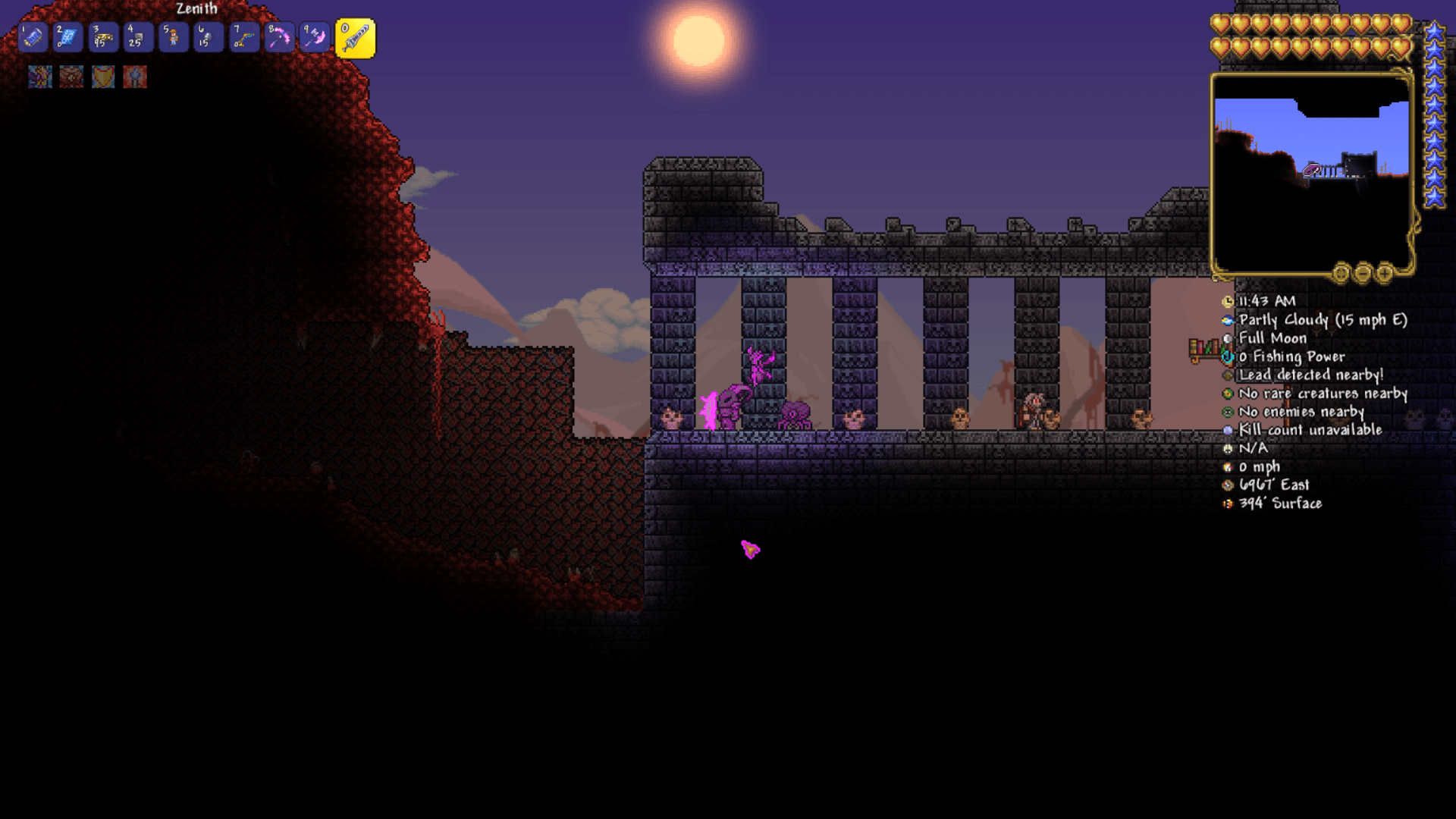 Dungeon in a Crimson Biome r/Terraria