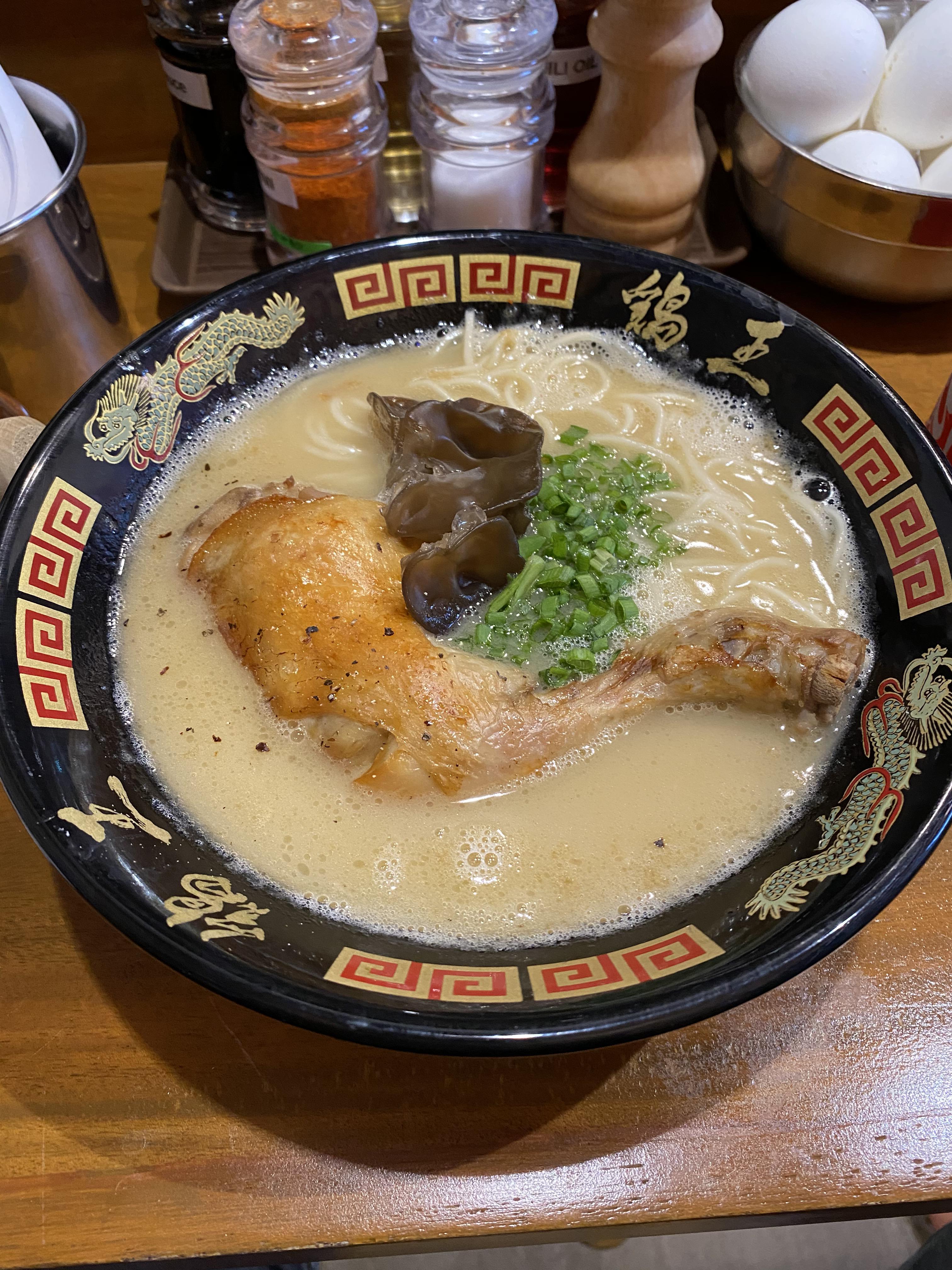 A unique chickenbased Ramen broth that landed richness perfectly