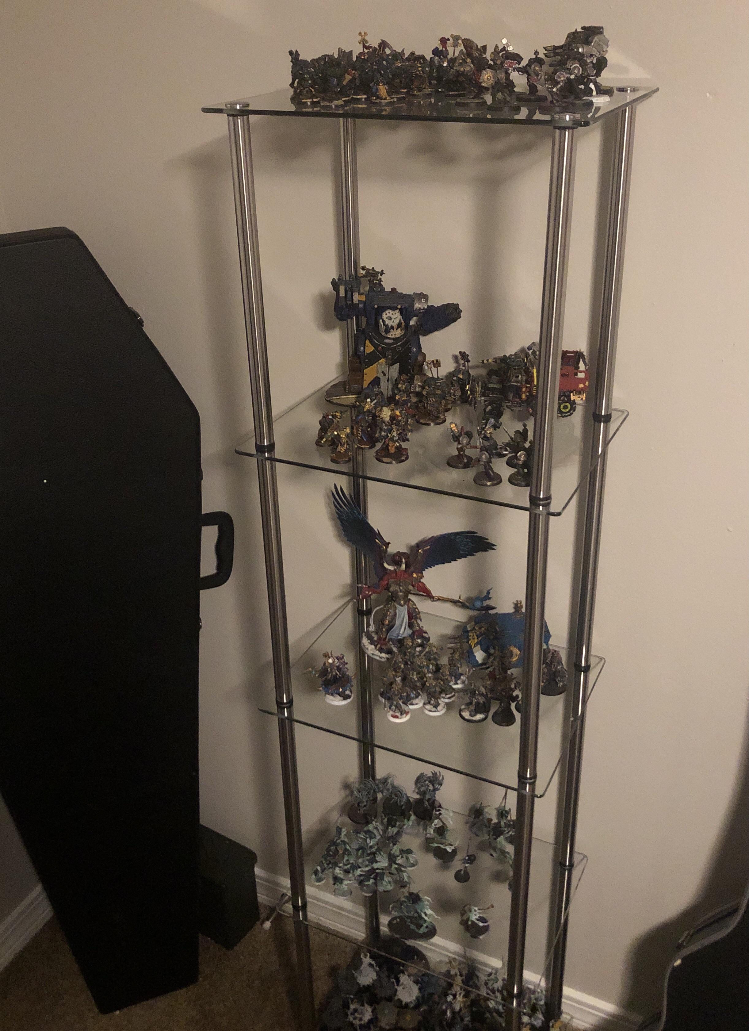 Finally got a proper display case for my models! r/Warhammer