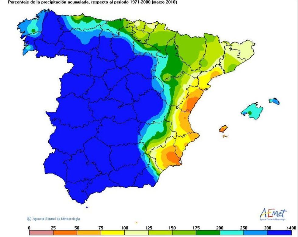 After months of severe drought, Spain just had one of the rainiest