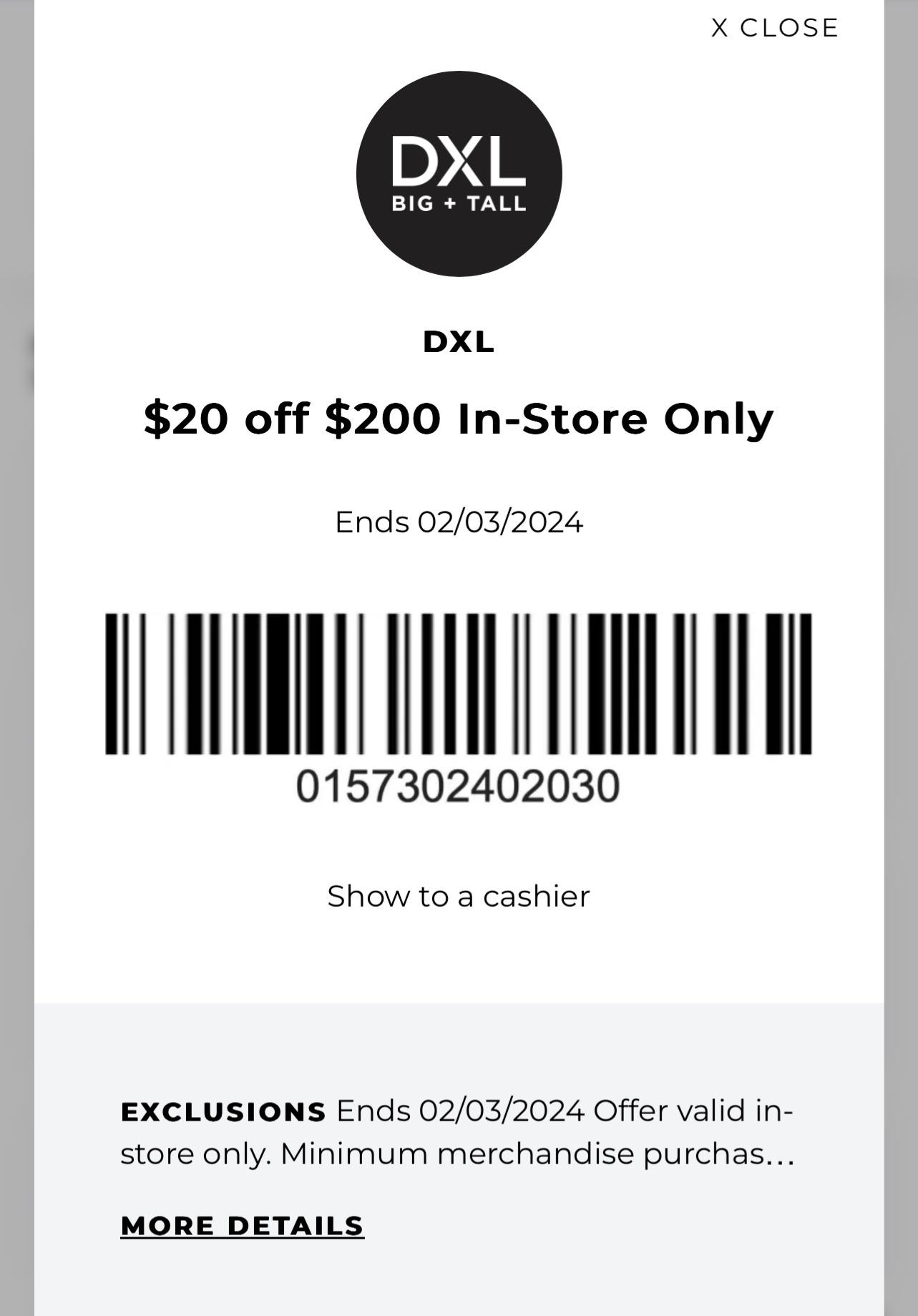 DXL COUPON : r/bigmenfashionadvice