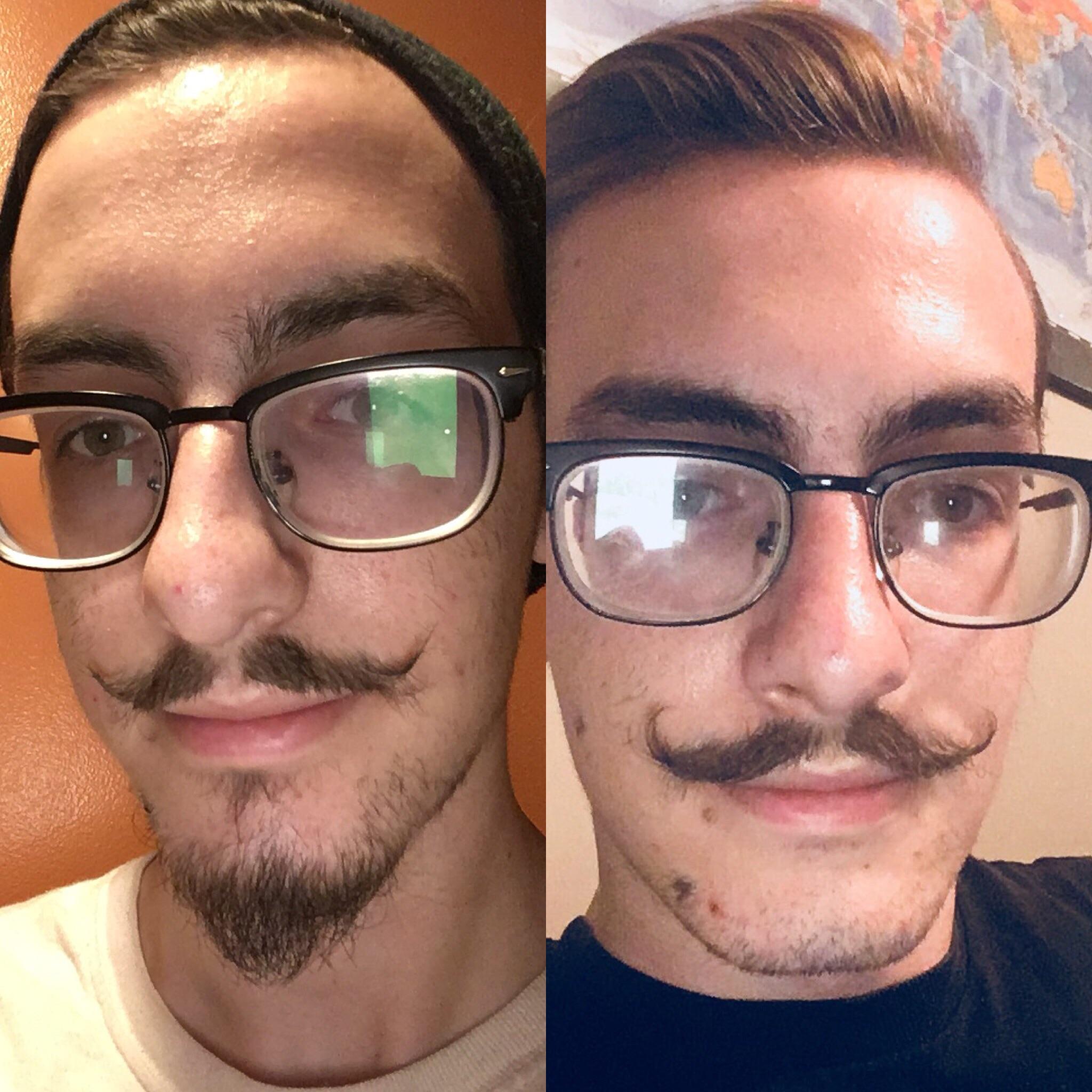 2 months progress. For the past two months I stopped trimming my