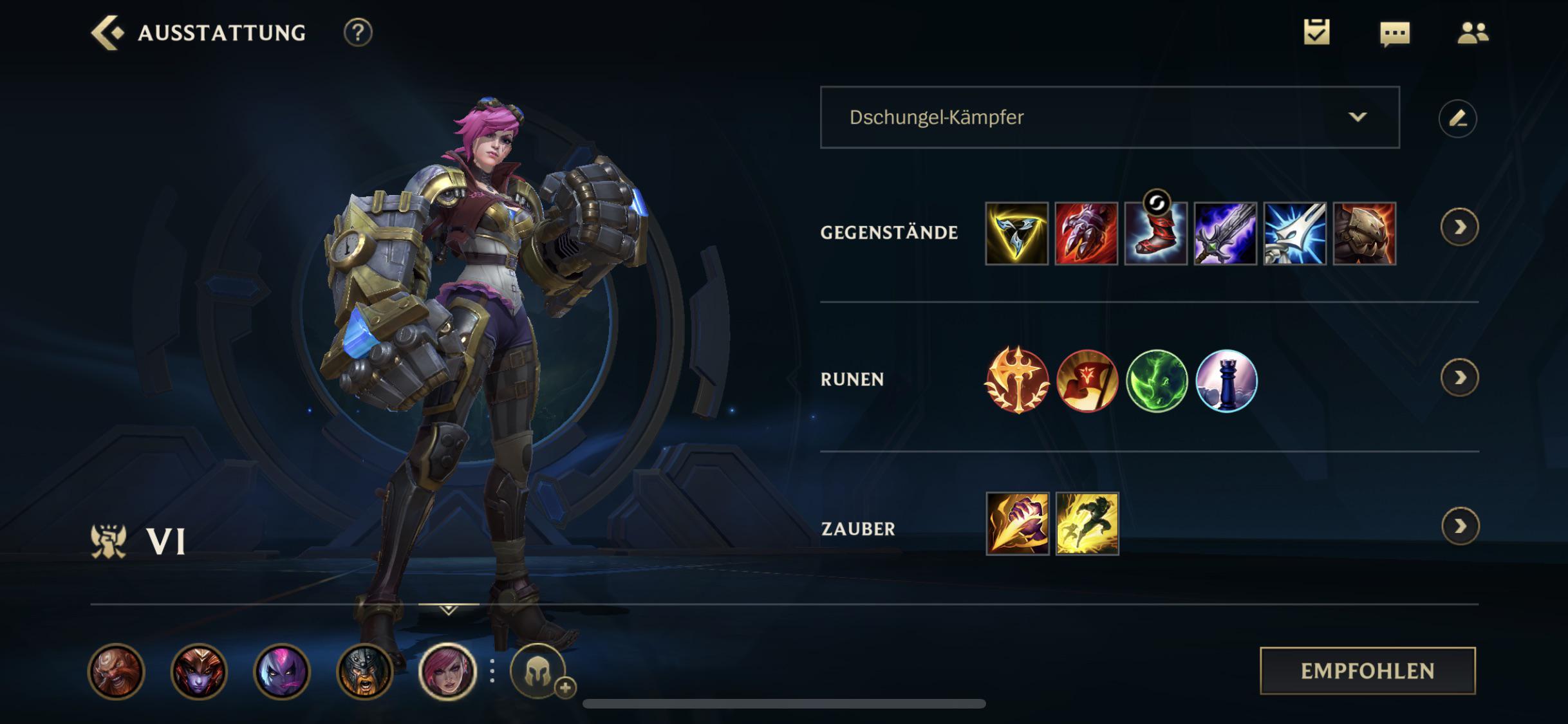 What u guys think of my Vi build ( wild rift ) r/ViMains