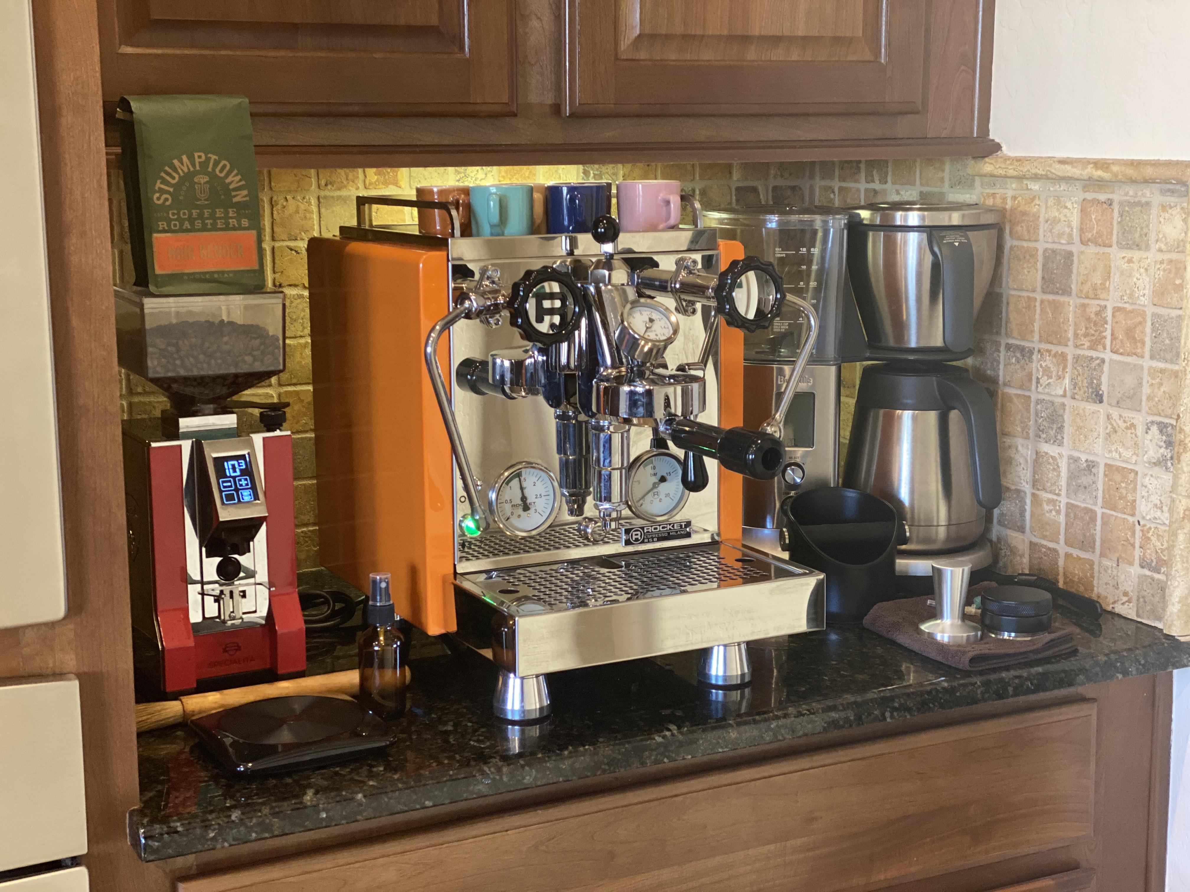 My turn! From Krups grinder/Aeropress and BPB to Brikka/Breville Milk