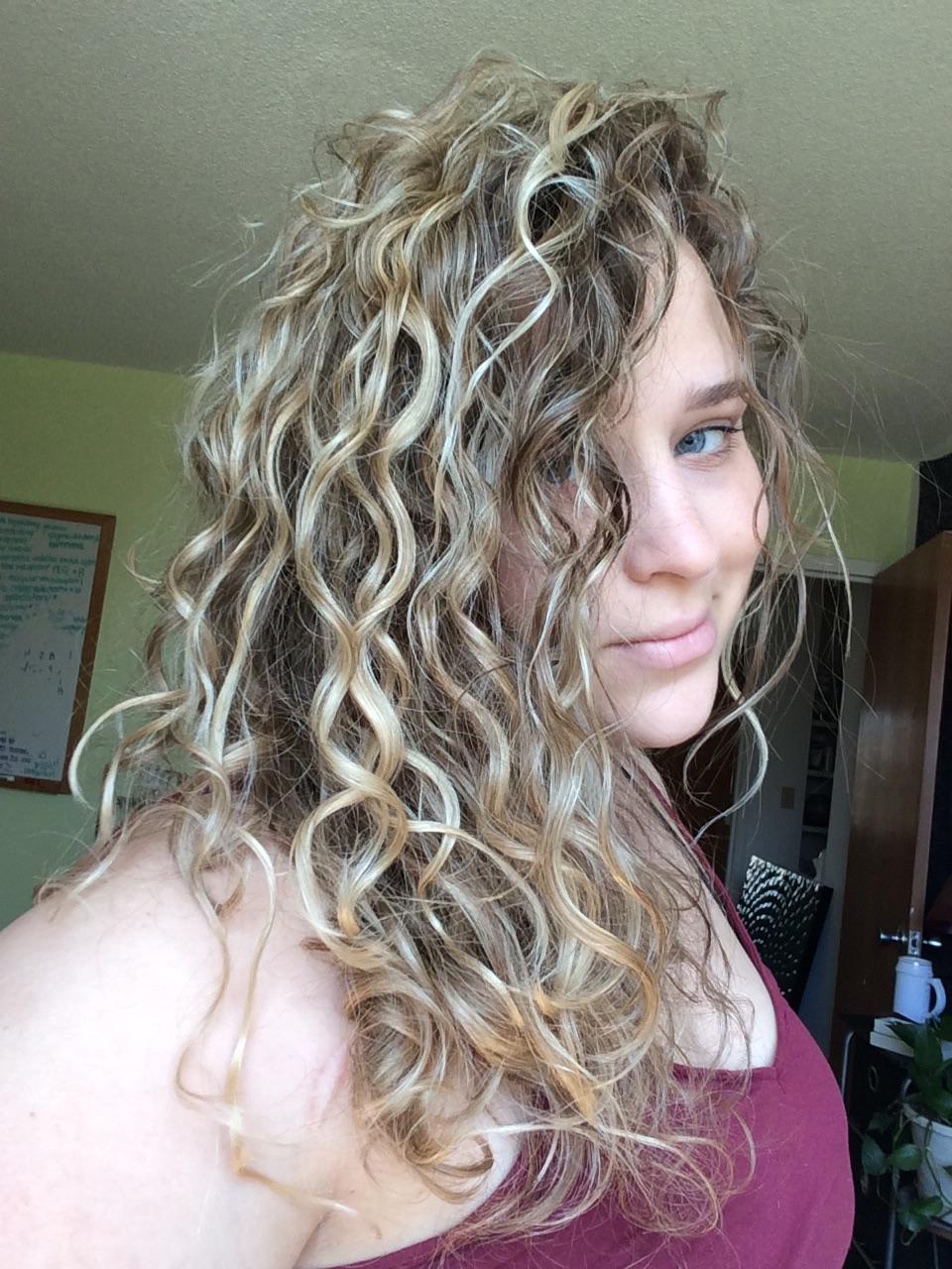 Blonded my noodles and changed products! Hair victory r/curlyhair