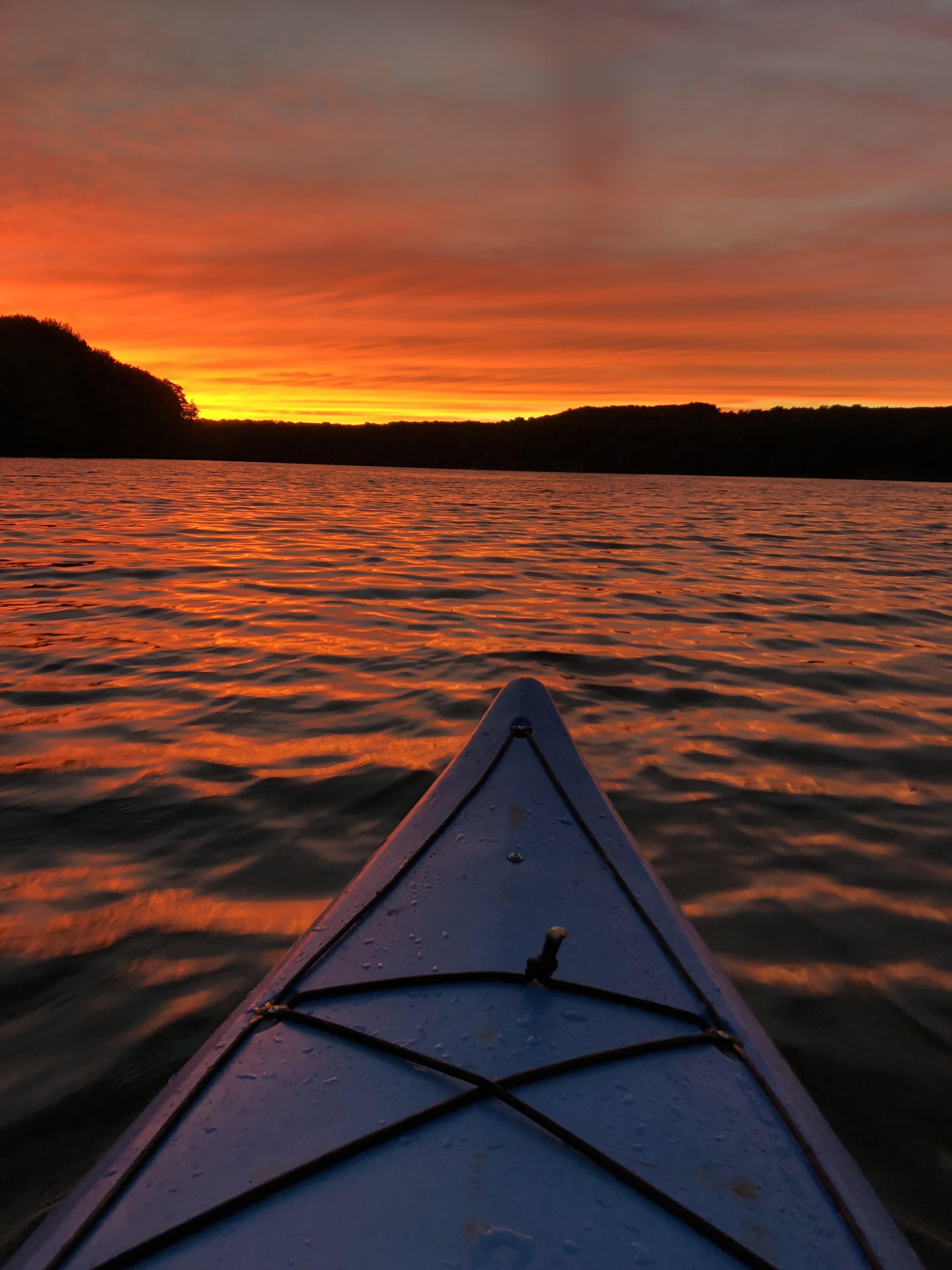 Summer’s last sunset. Delta Lake, NY. r/camping