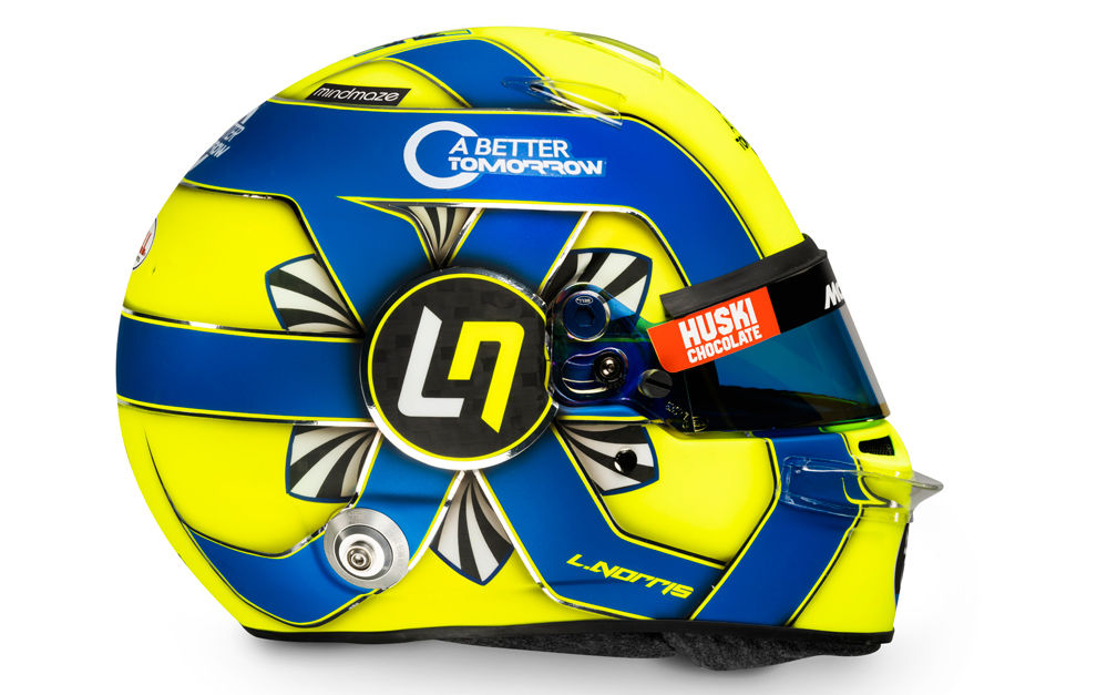 Lando Norris Mini Capacete 2022 Réplica Capacete F1 Escala 12 arnoticias.tv