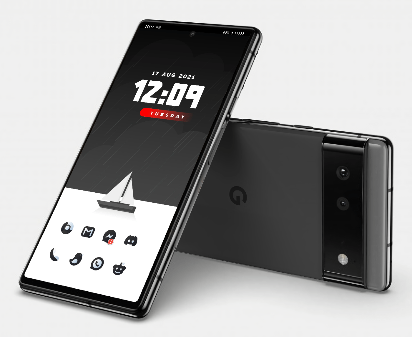 [THEME] Simple black and white r/androidthemes