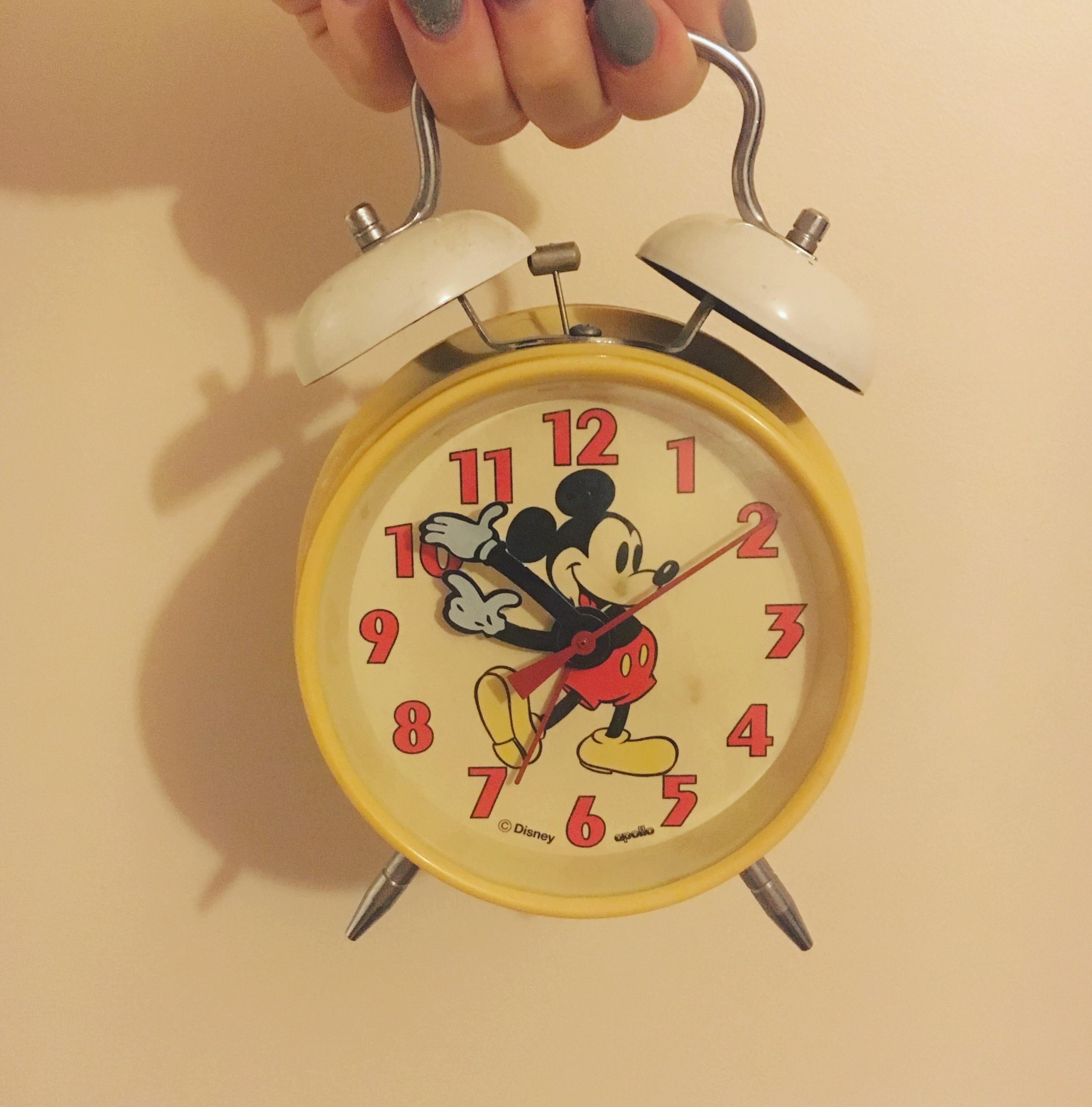 Vintage Mickey Mouse wind up alarm clock, found in a little nicknack