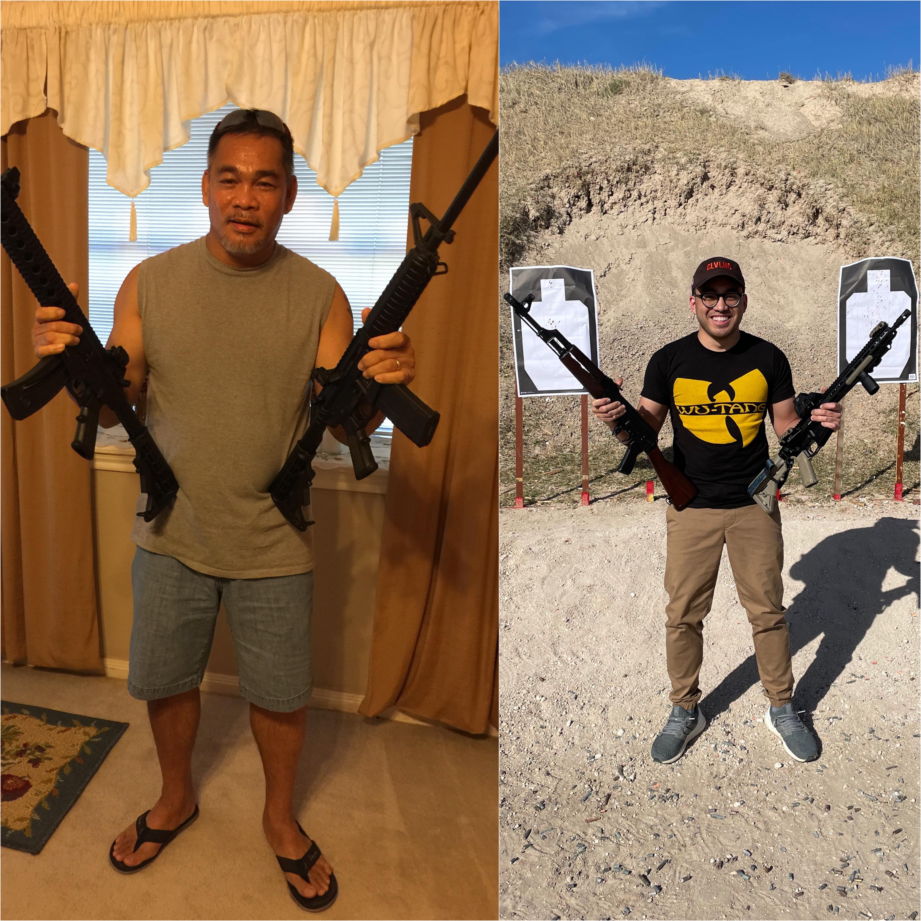 My dad would’ve been 61 today. Like Father, Like Son. r/guns