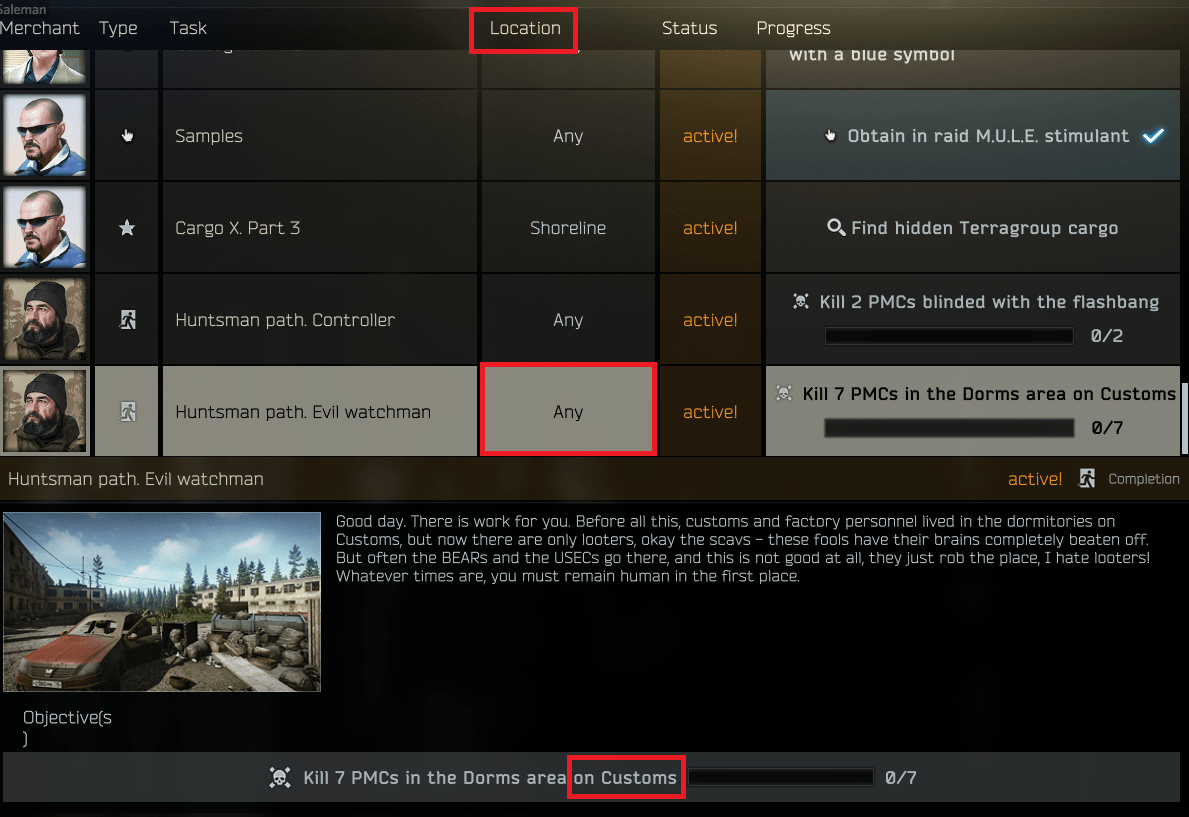 Quest locations could be slightly more optimised EscapefromTarkov