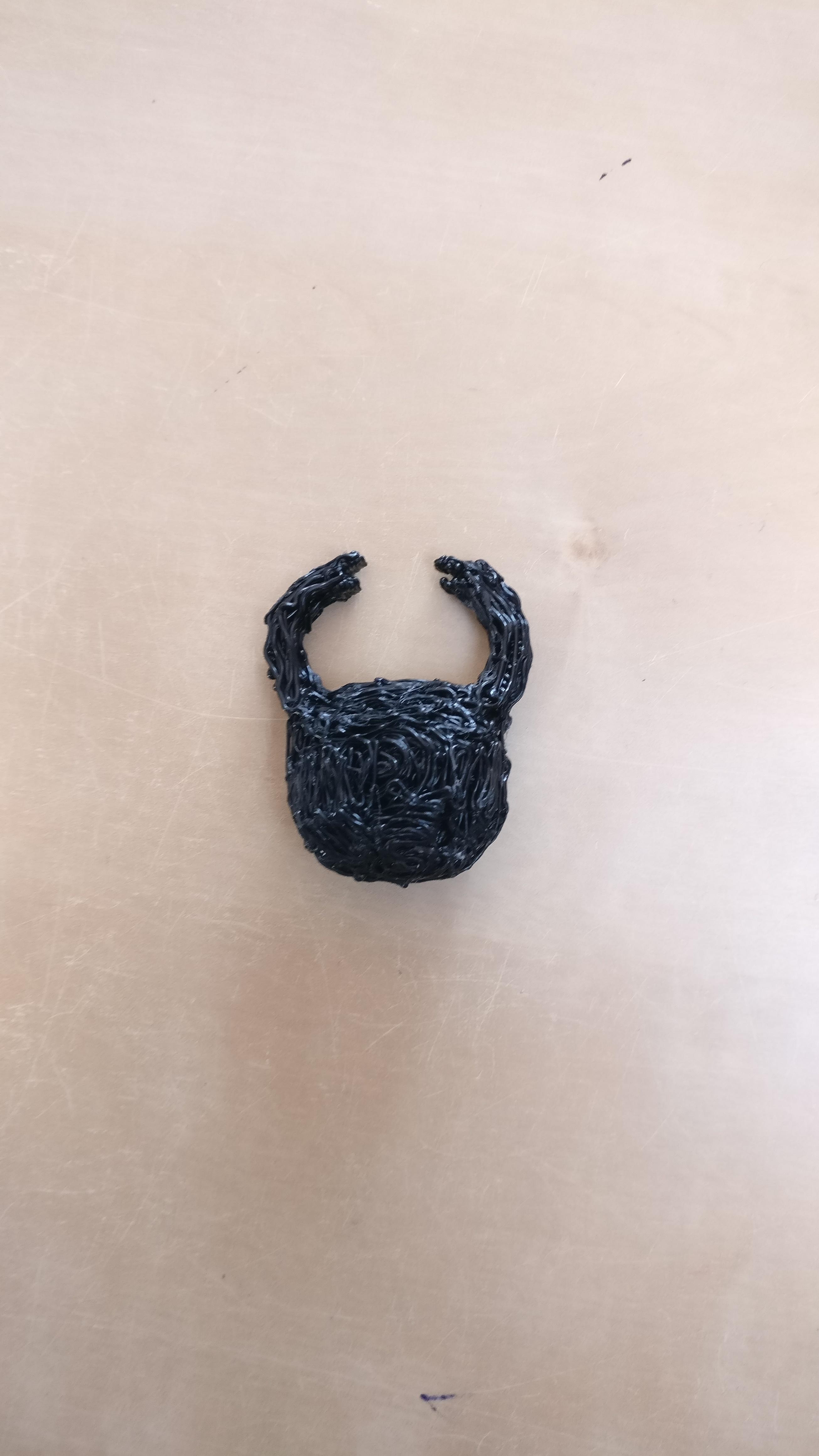 Tried to make a little shade head with a 3D pen. The eyes didn't turn