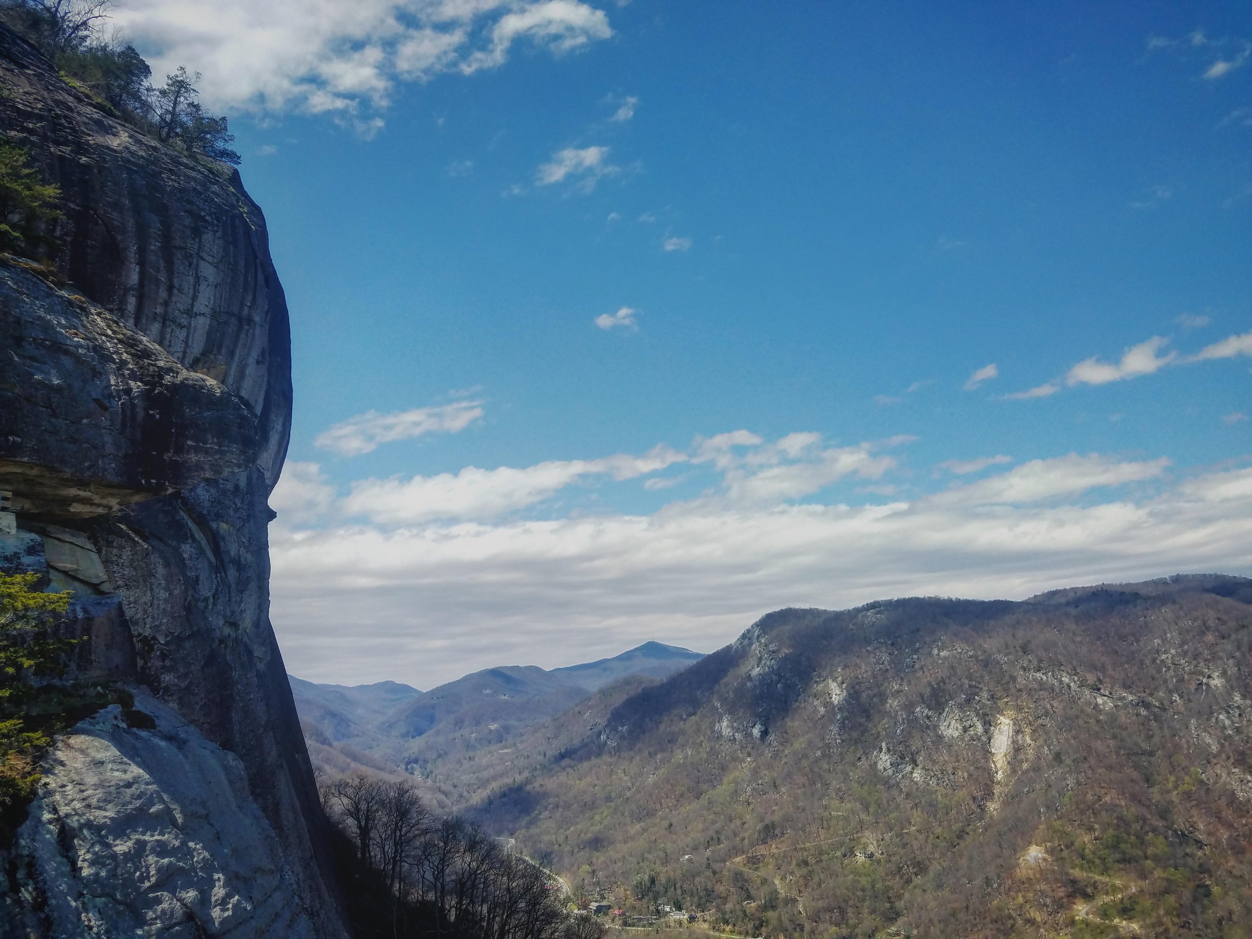 At the top of Chimney Rock, Chimney Rock State Park, North Carolina