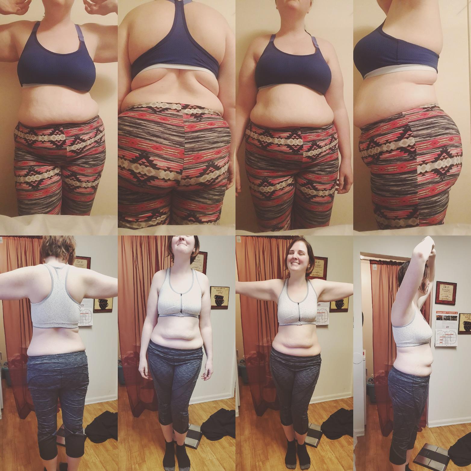 F/26/5'9" [245 lbs > 183lbs =62 lbs] Weight loss progress 12 months