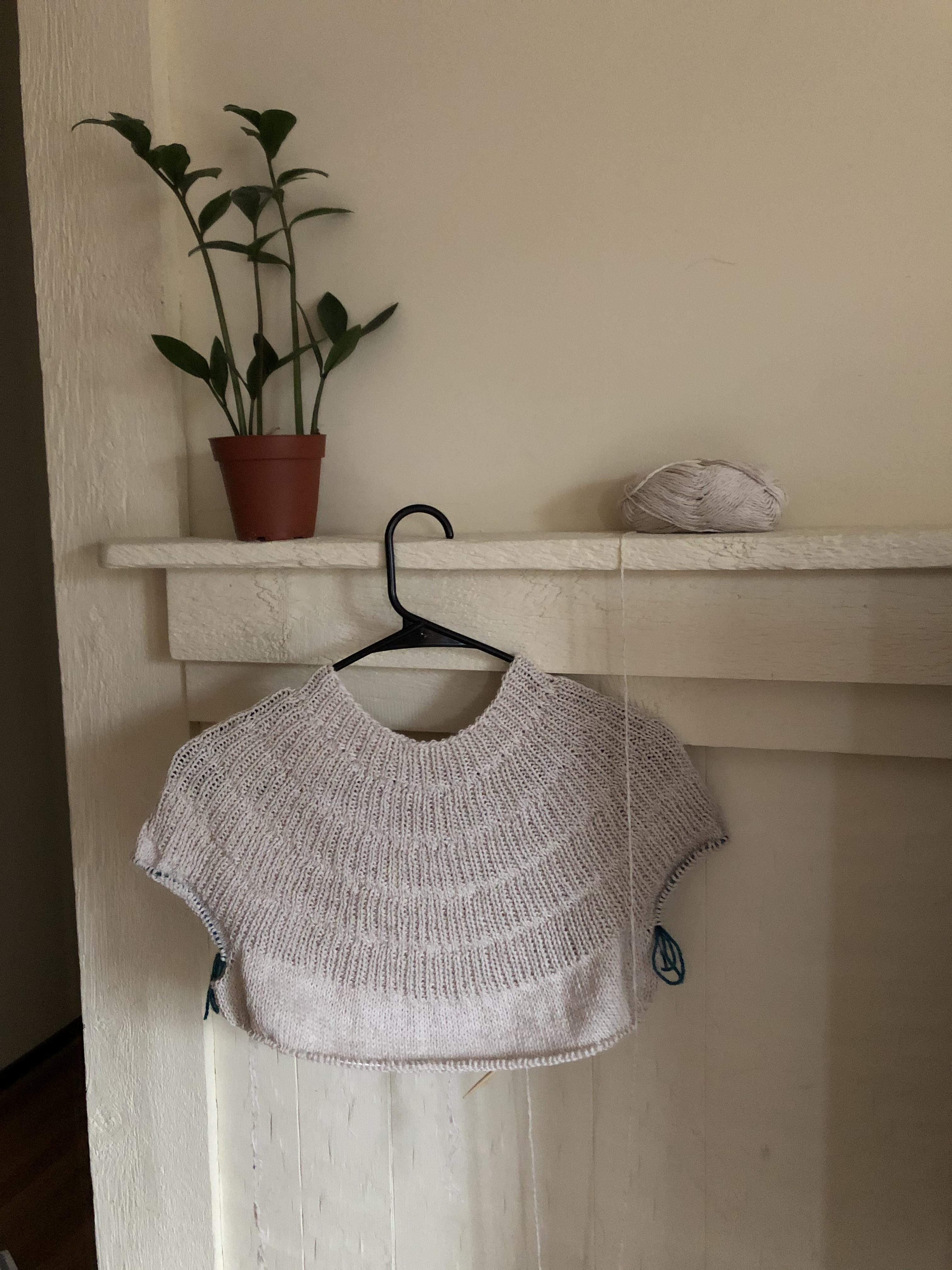 Love when I’m knitting a top down sweater, and I finish the yoke and