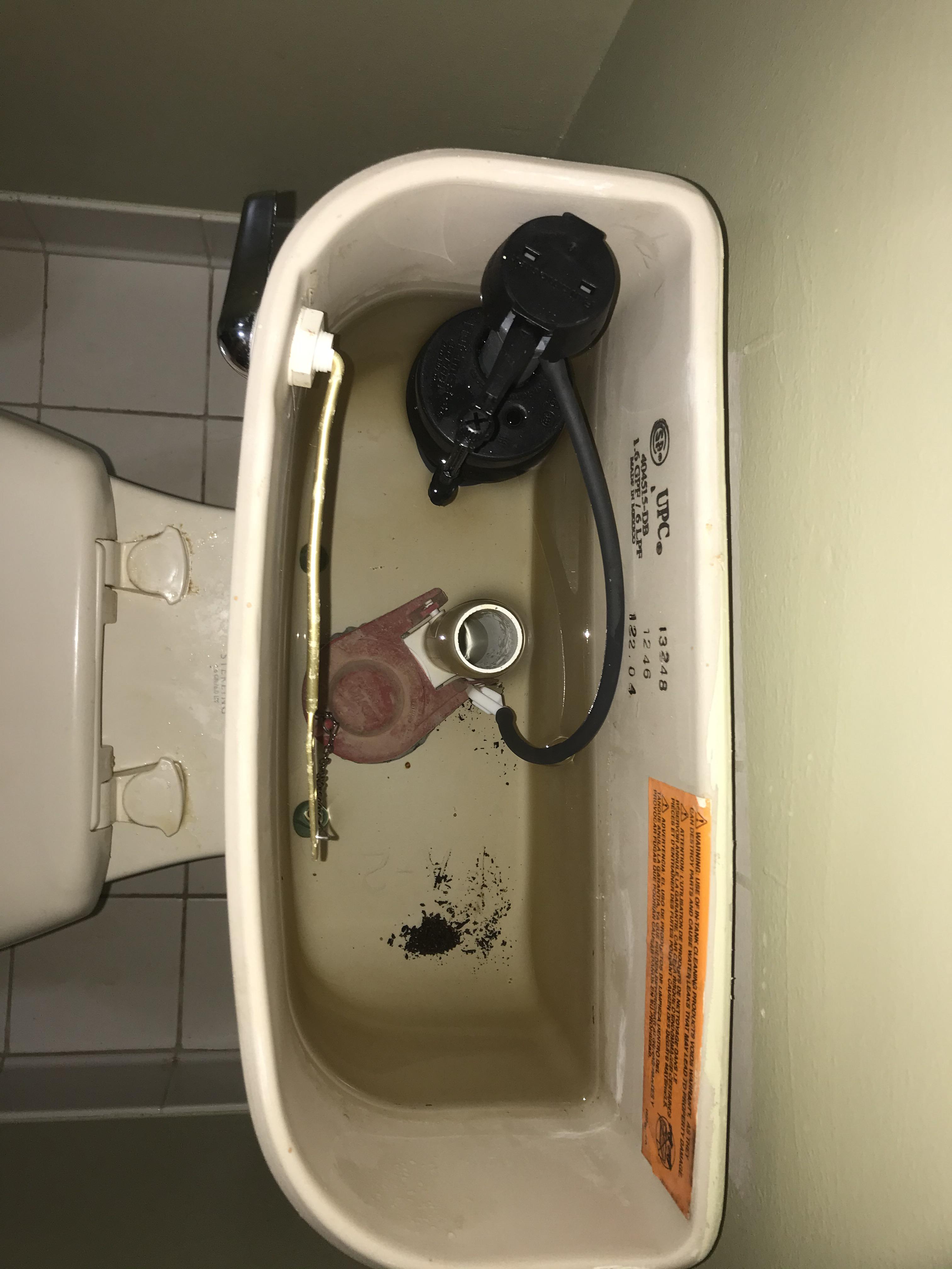 The toilets in the house is producing a high pitched noise, almost like air is whirring out of