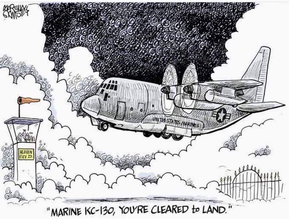 Blue skies and tailwinds brothers, Semper Fi r/aviation