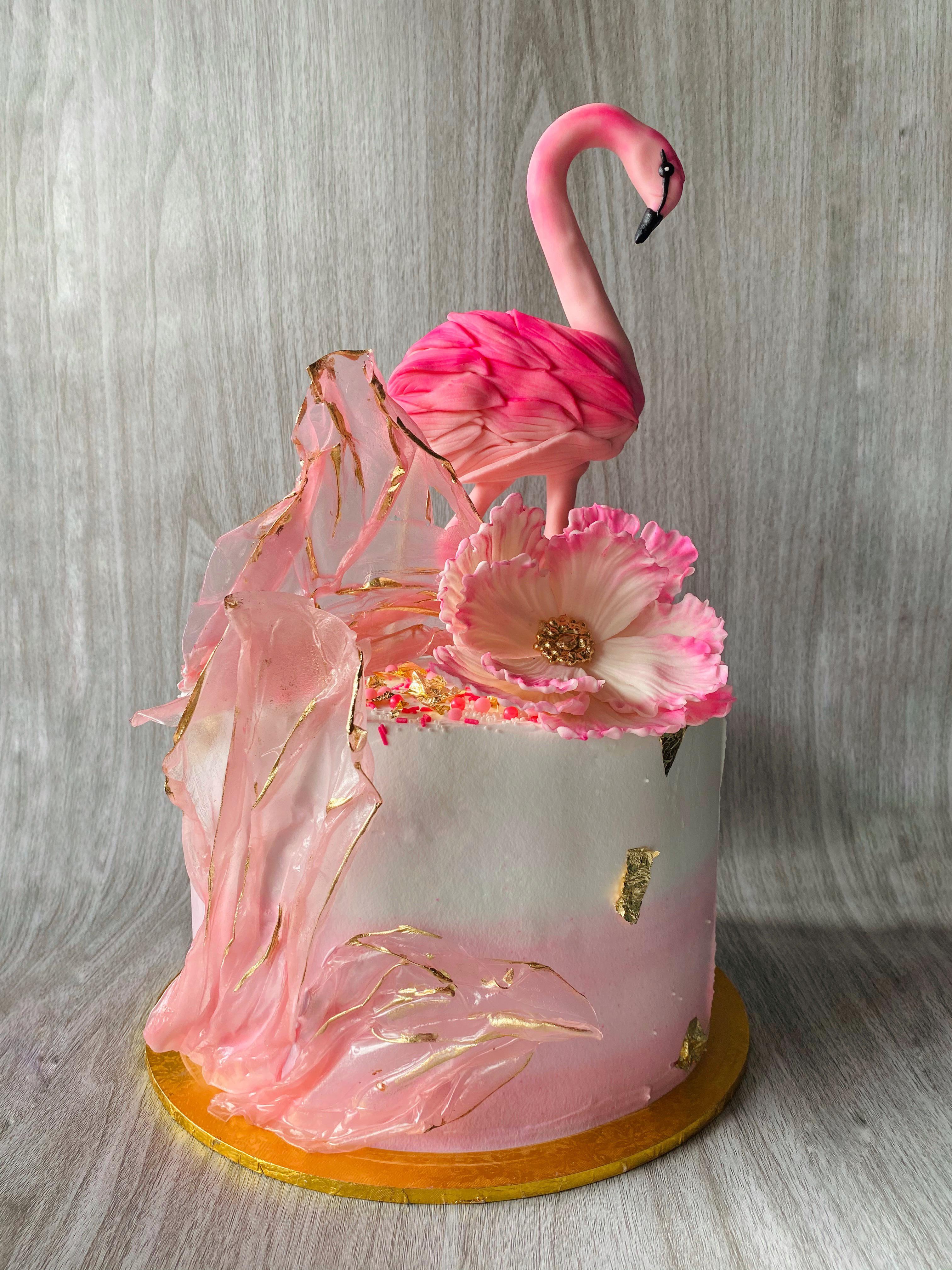 Flamingo cake cakedecorating
