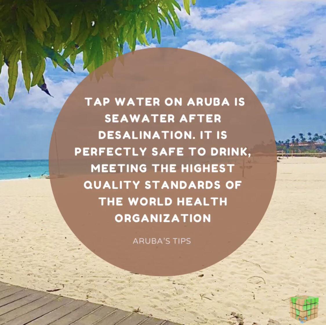 No more plastic! Tap water in Aruba is seawater that goes through a