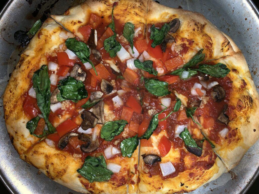 [HOMEMADE] Cheeseless Pizza r/food