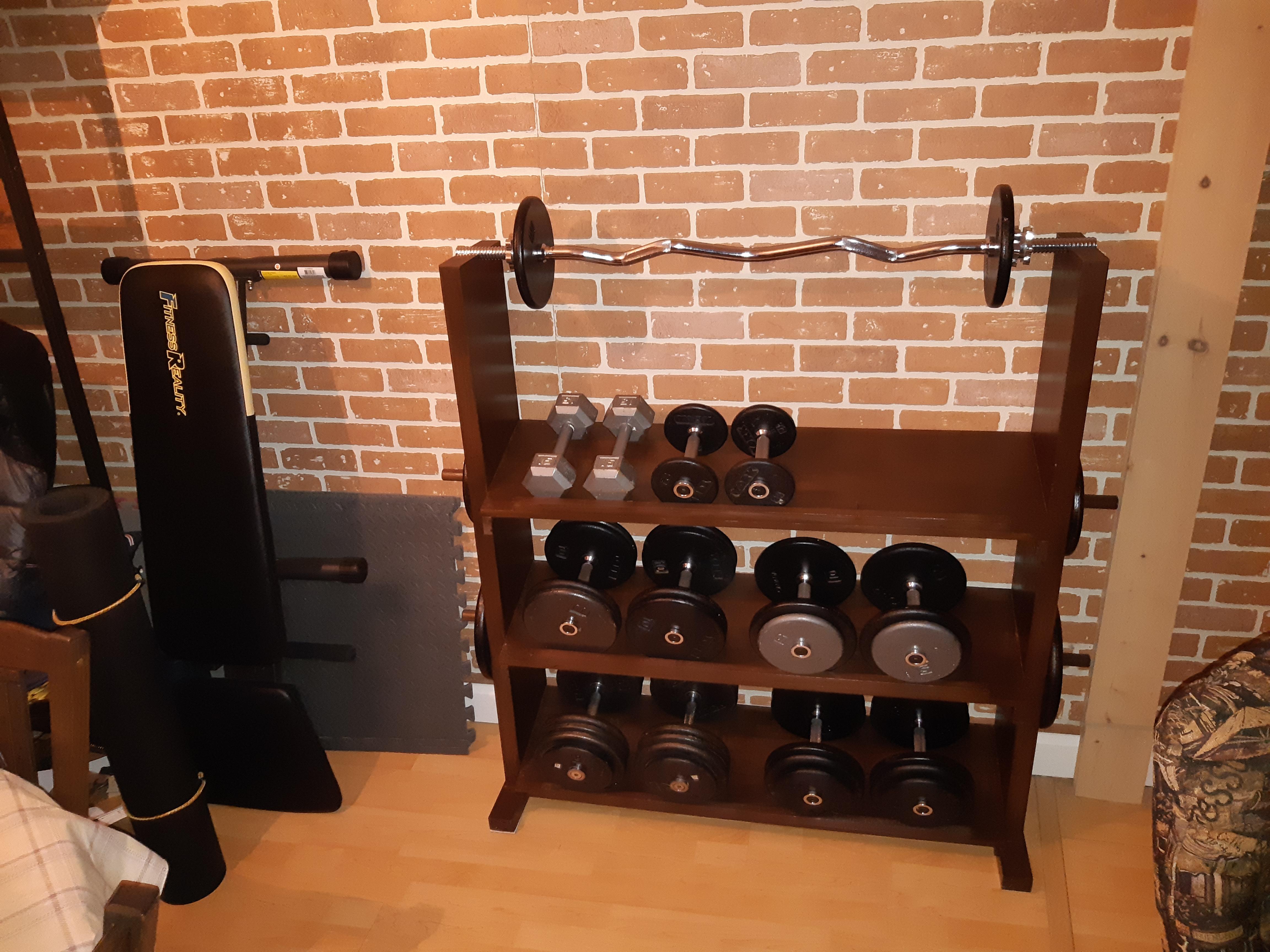 My appartment weight station r/homegym