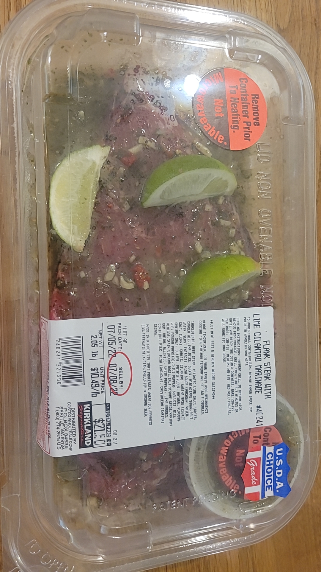 Cilantro Lime Flank Steak stove top or oven instructions? r/Costco