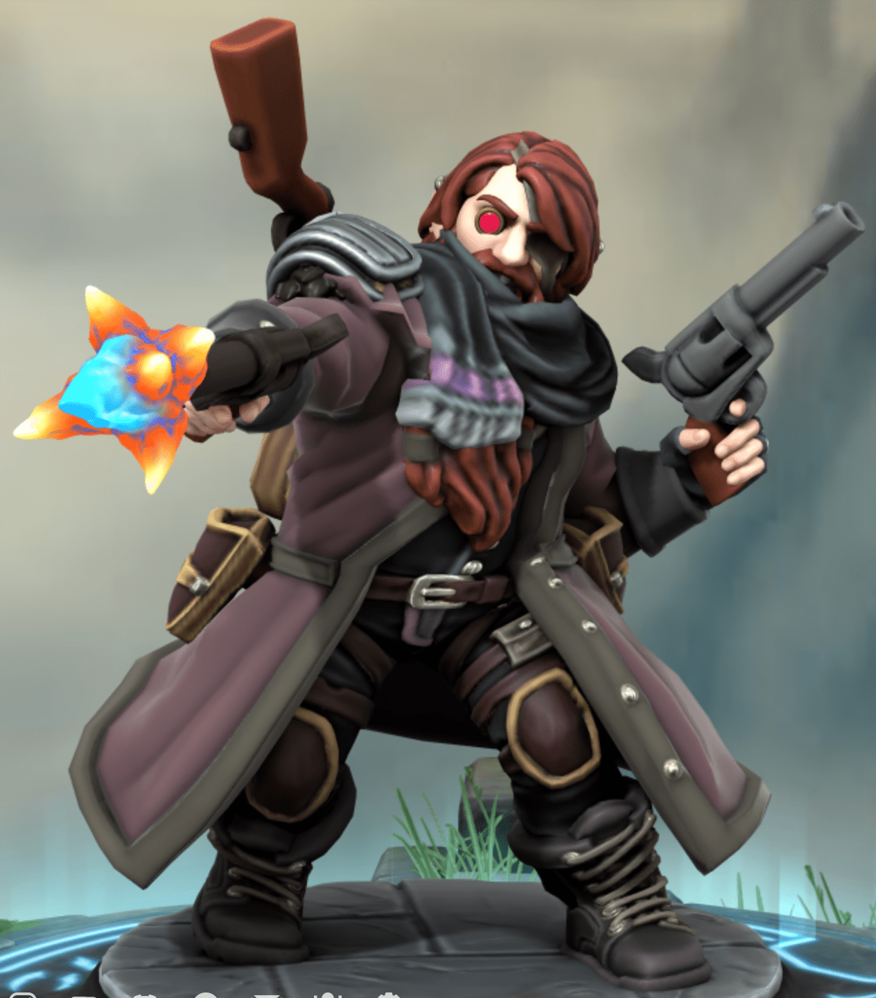 Mountain Dwarf Gunslinger, part 2 (D&D 5e). He's just hit lvl 10, maxed