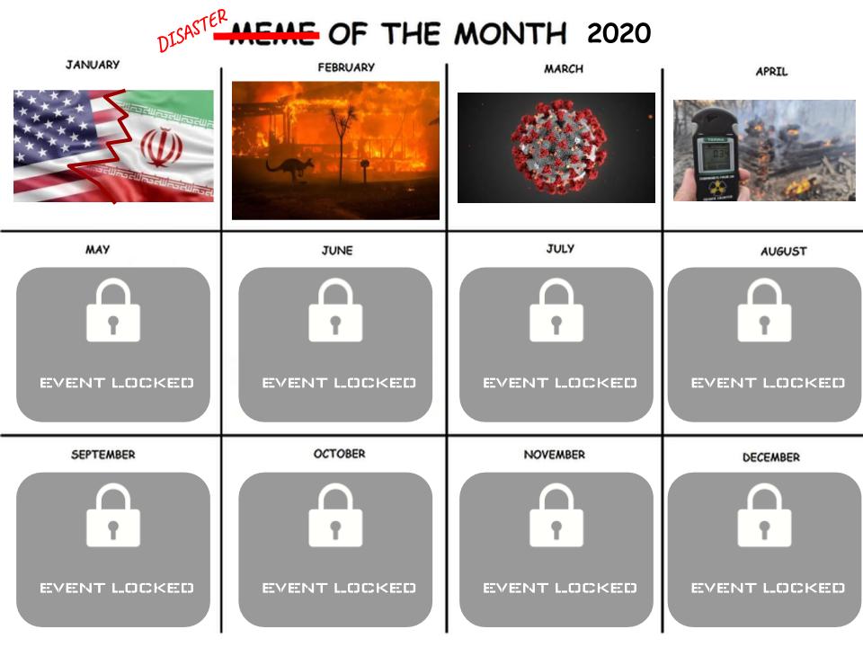 Events In 2023 So Far 2020 Calendar So Far (Scrapped Together By Me) memes