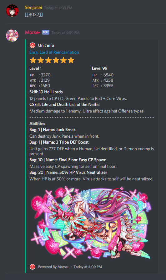 Discord unit lookup bot soon to a discord group near you P